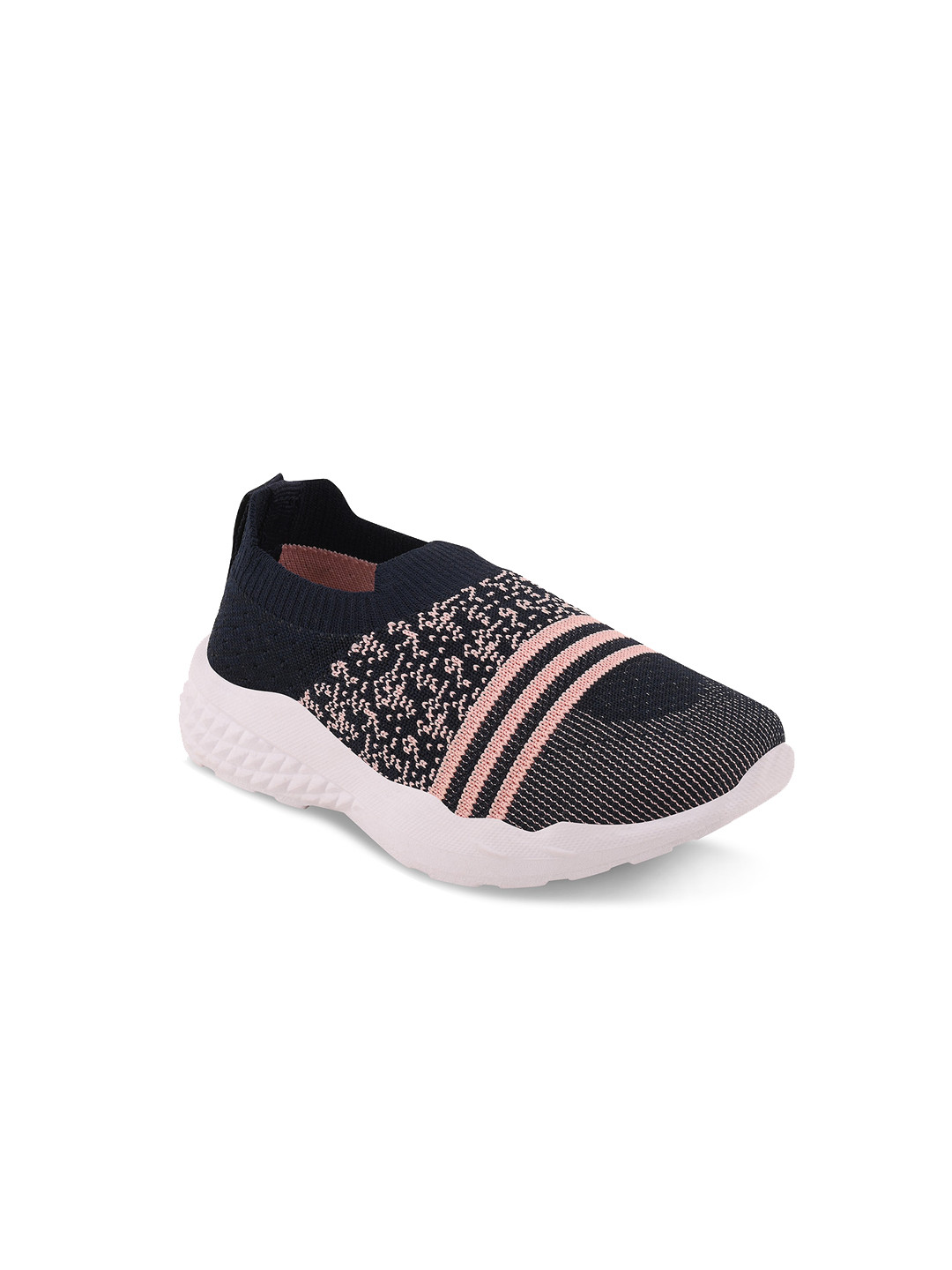 

Smartots Kids Navy Blue Woven Design Slip-On Sneakers