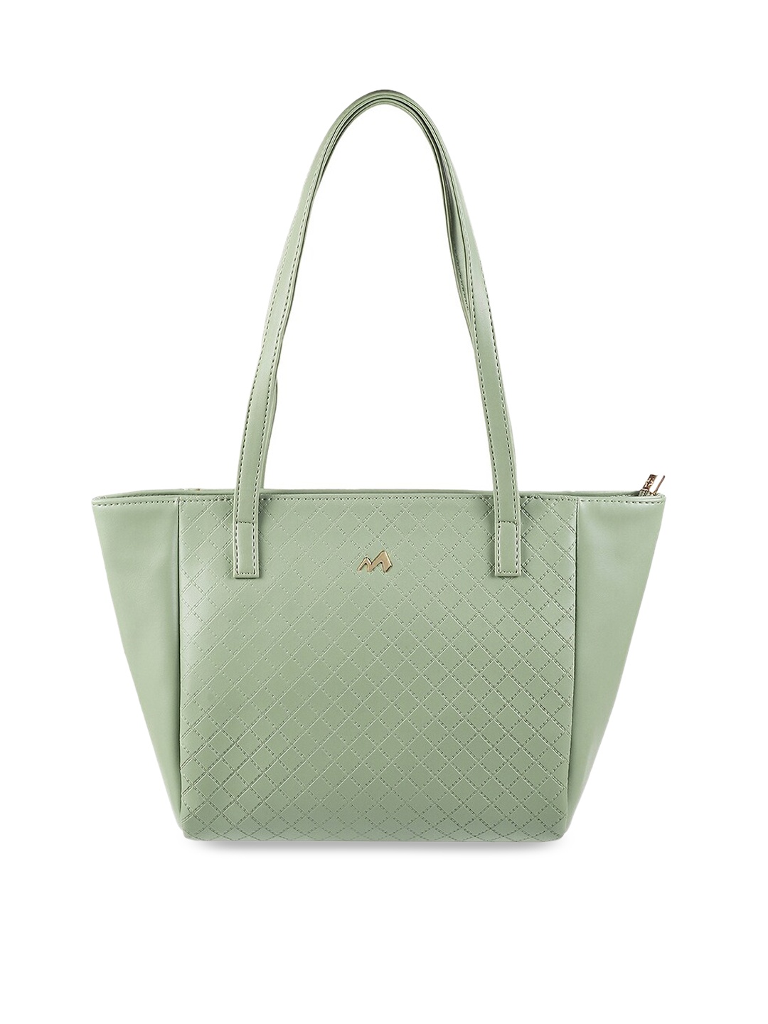 

Metro Textured Structured Shoulder Bag, Green