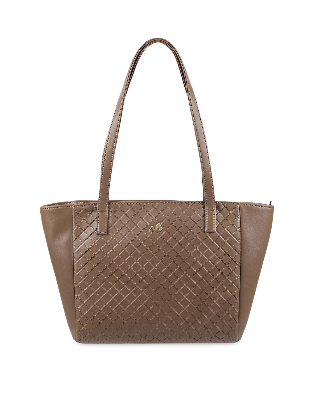 

Metro Women Textured Structured Shoulder Bag, Khaki