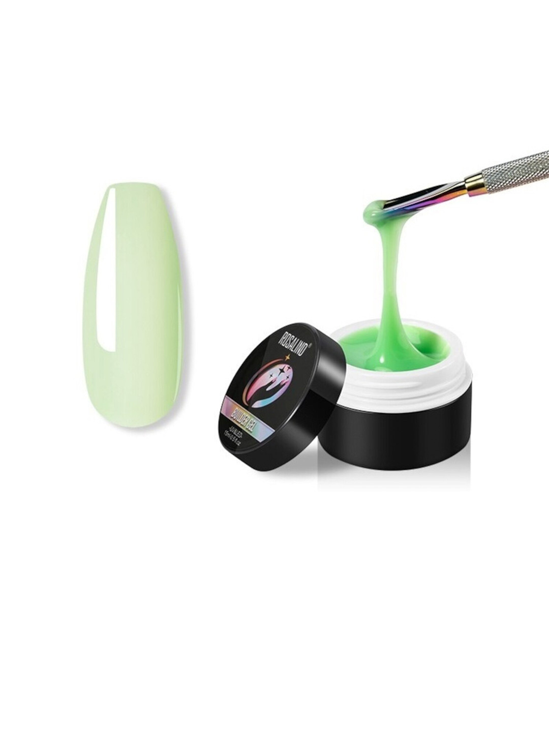 

ROSALIND Builder UV&LED Lamp Soak-Off Gel Nail Polish 15 ml - Shade A681, Green
