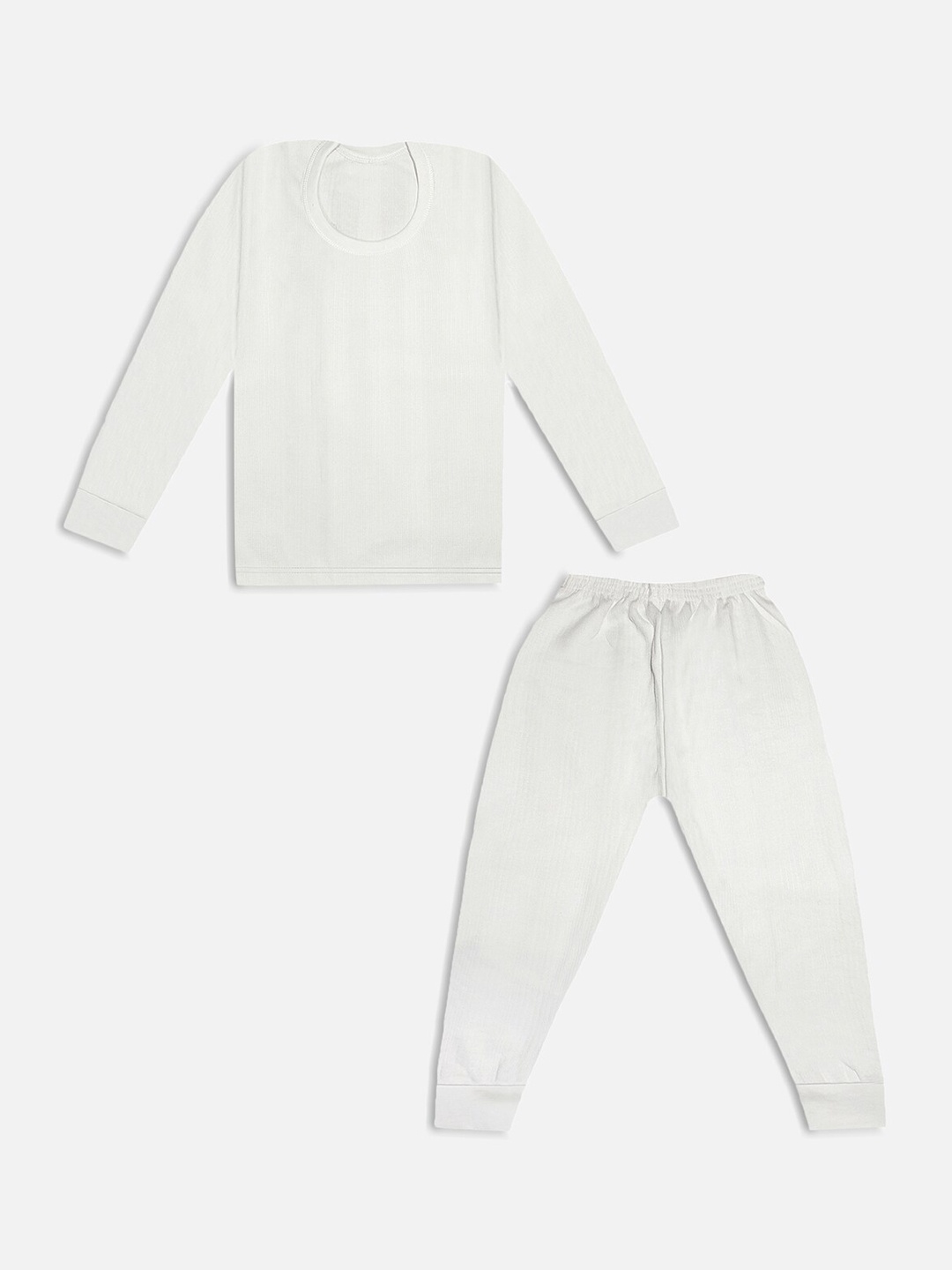 

Trampoline Unisex Kids White Striped Cotton Thermal Set