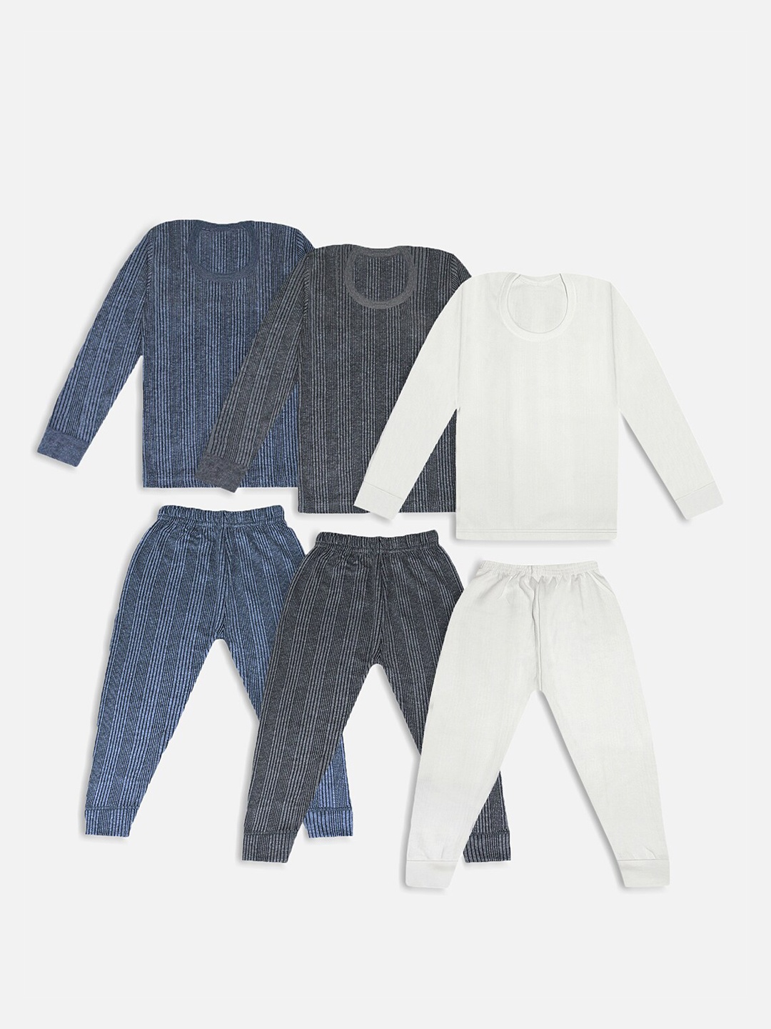 

Trampoline Kids Pack Of 3 Cotton Thermal Set, Blue