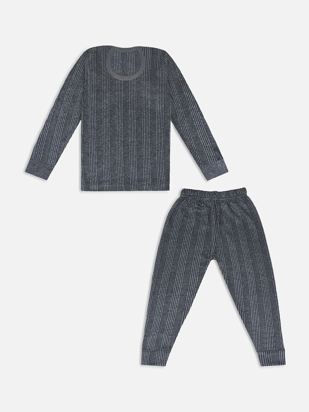 

Trampoline Kids Grey Striped Cotton Thermal Set