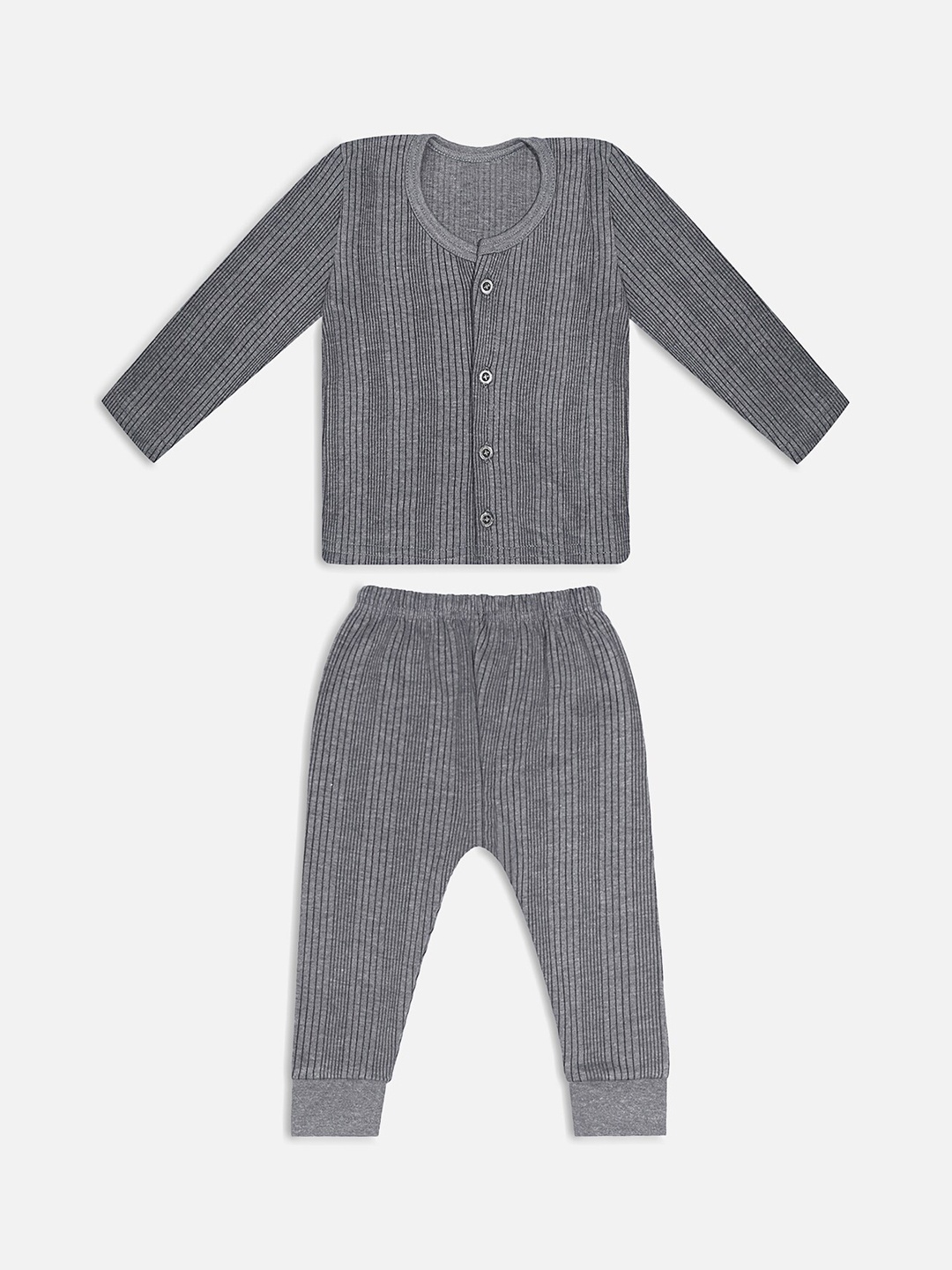 

Trampoline Infants Grey Striped Thermal Set