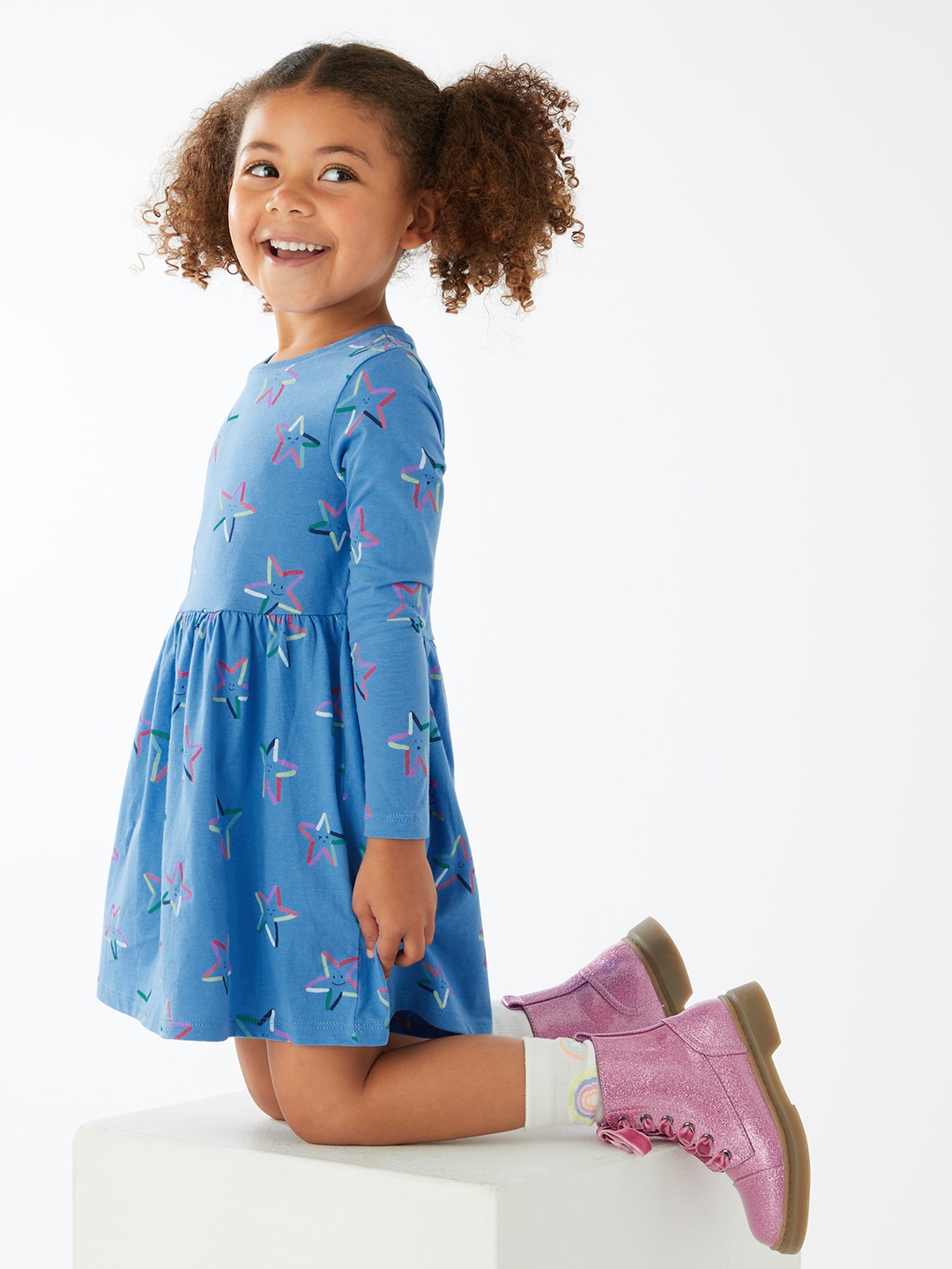 

Marks & Spencer Blue Pure Cotton Dress