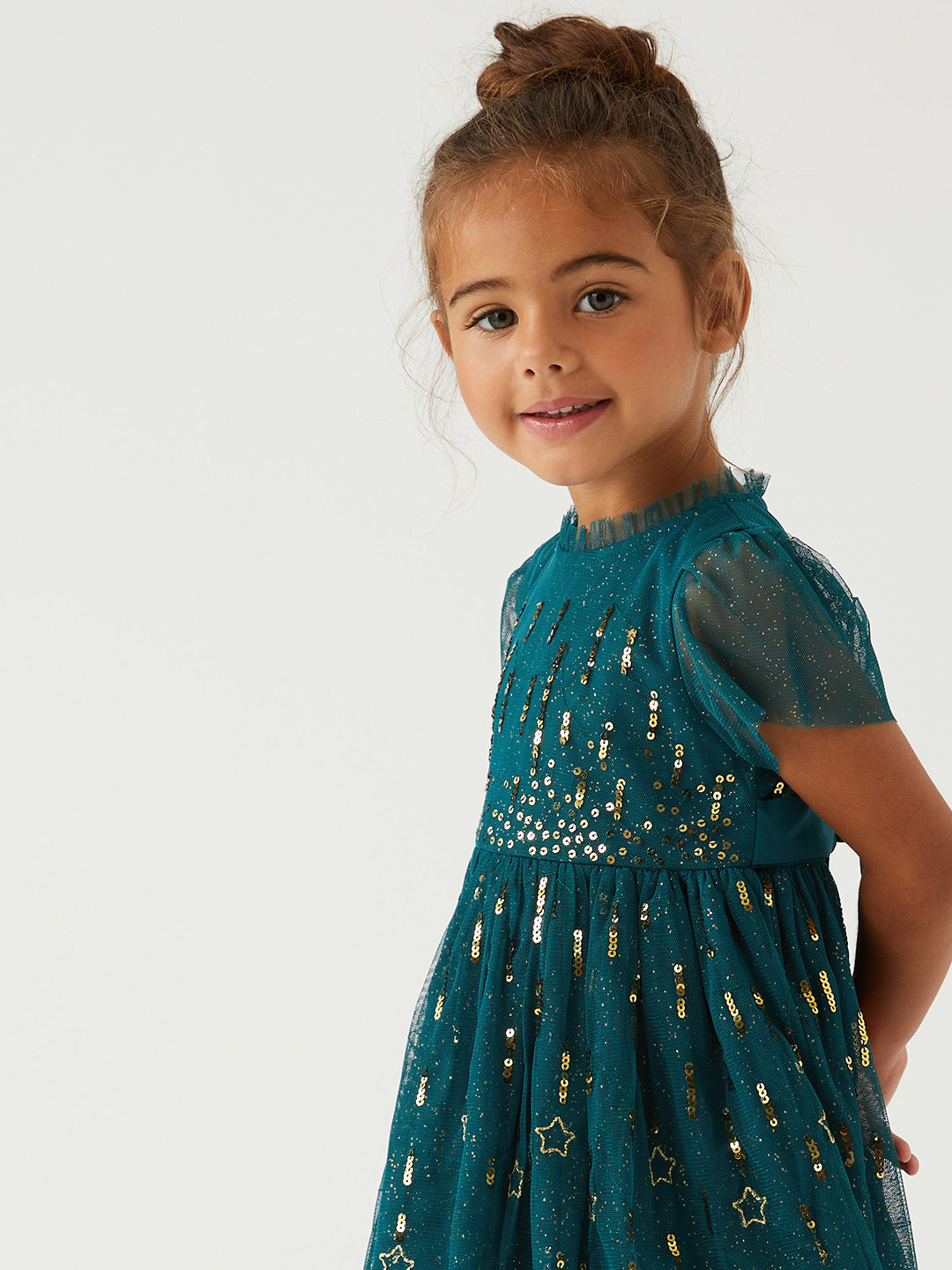 

Marks & Spencer Green Embellished Maxi Dress