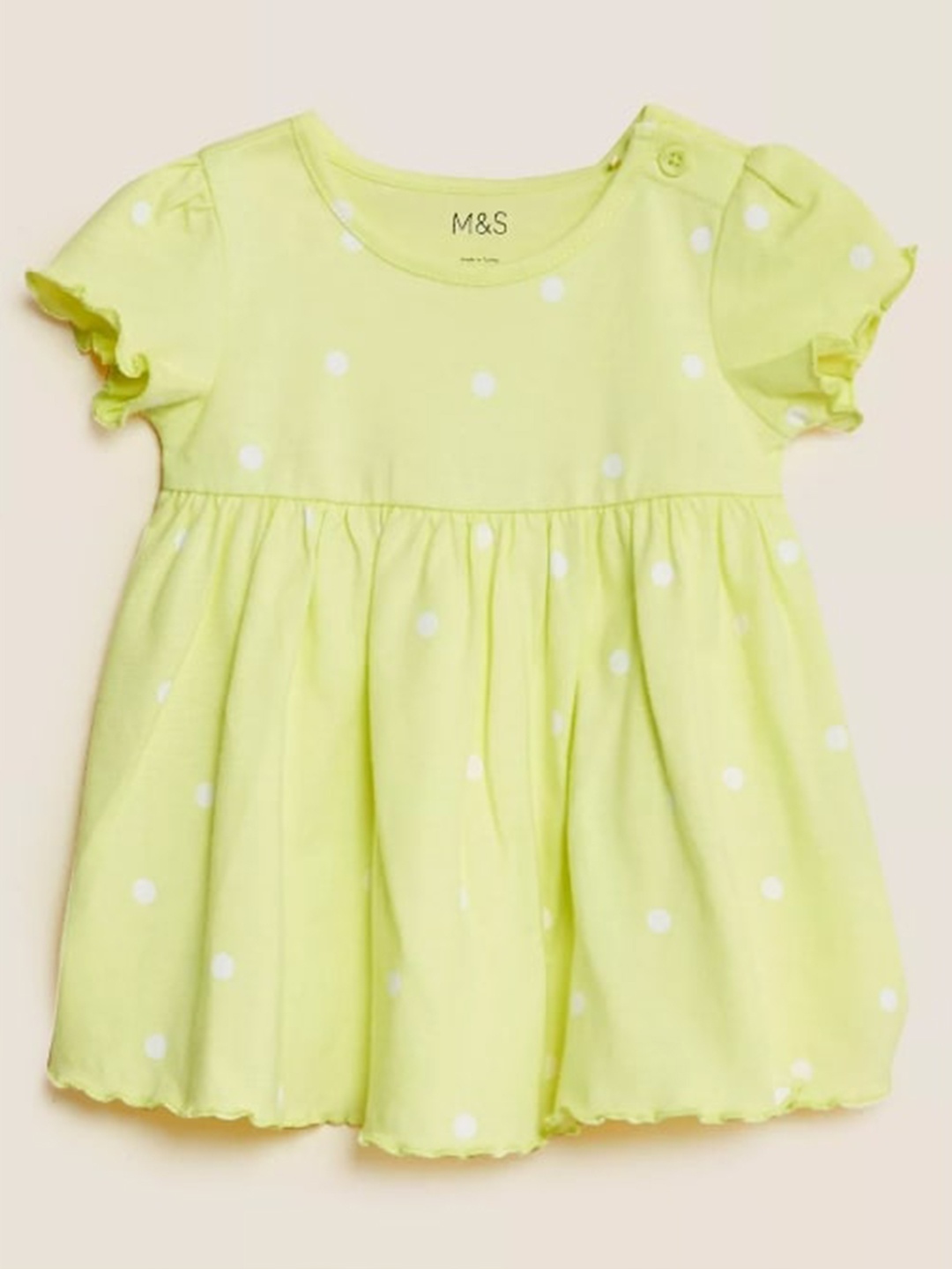 

Marks & Spencer Yellow Pure Cotton Midi Dress