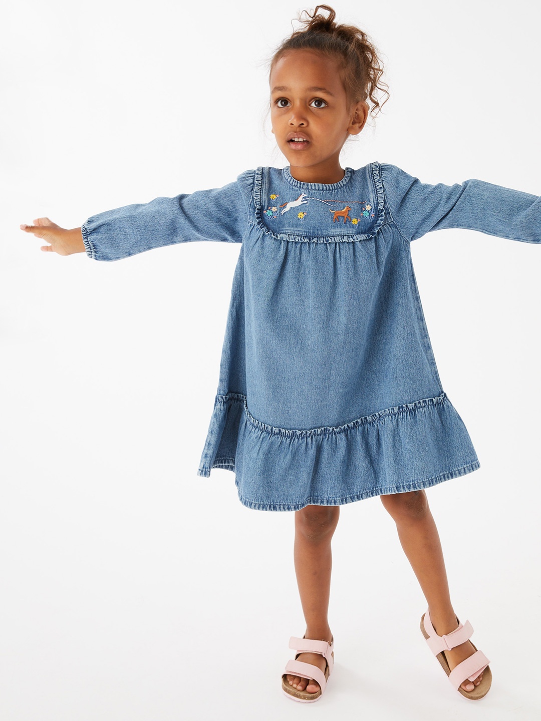 

Marks & Spencer Blue A-Line Dress