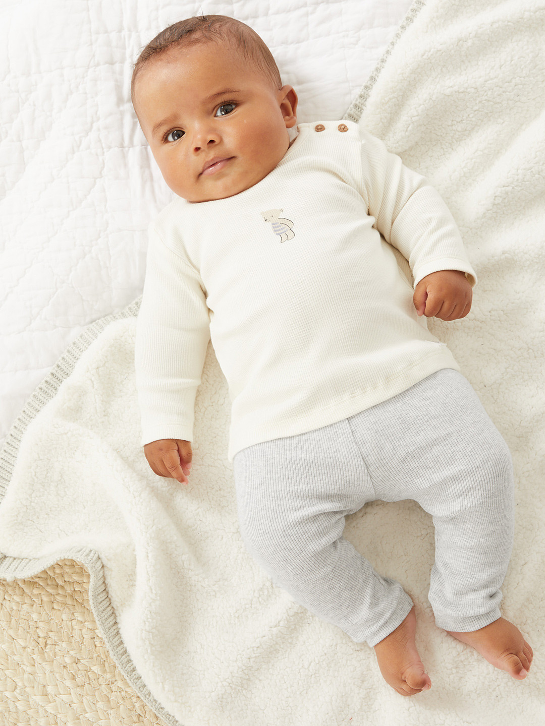 

Marks & Spencer Girls Solid Cotton Legging, Grey