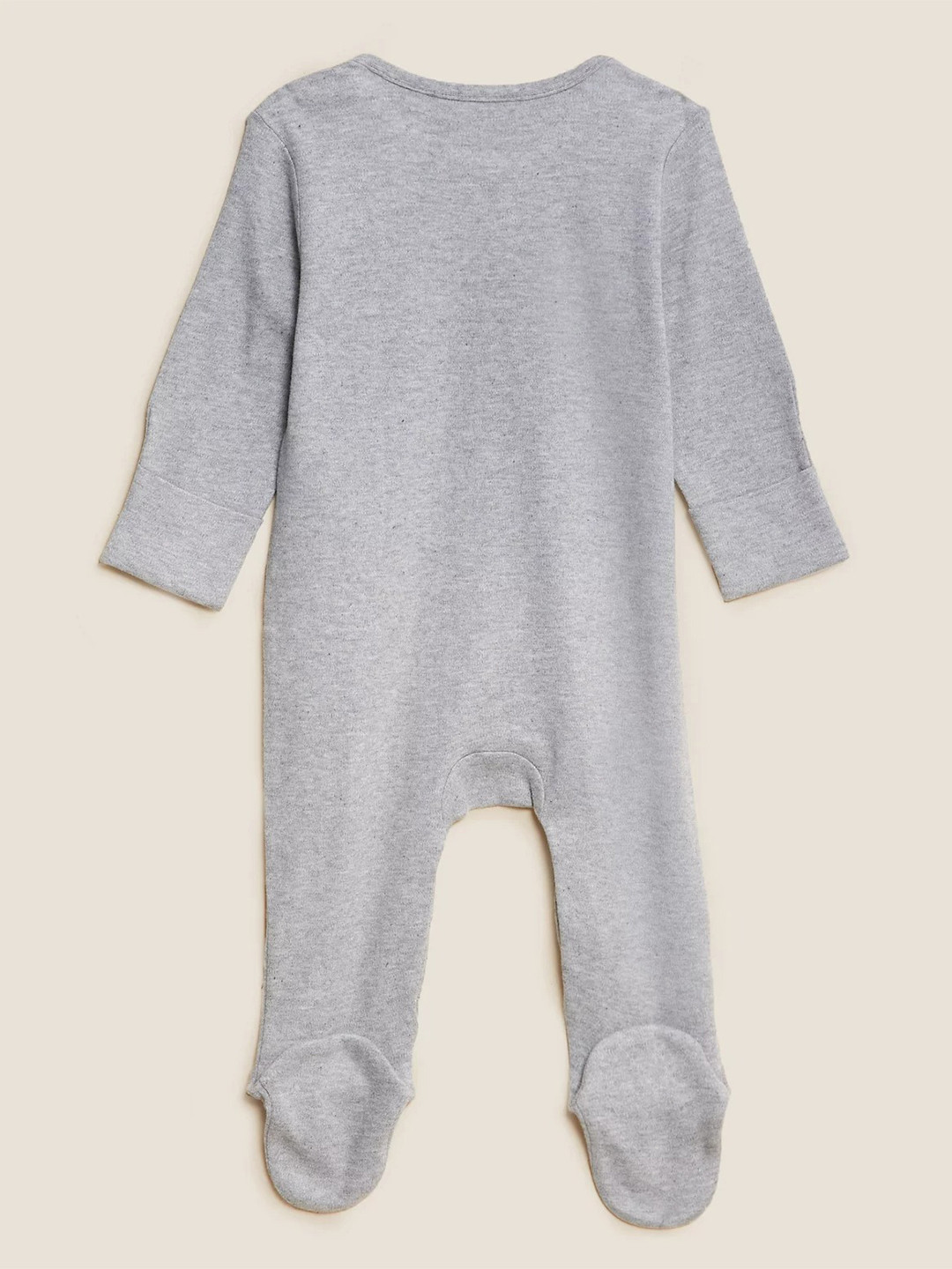

Marks & Spencer Unisex Kids Grey Printed Sleepsuit