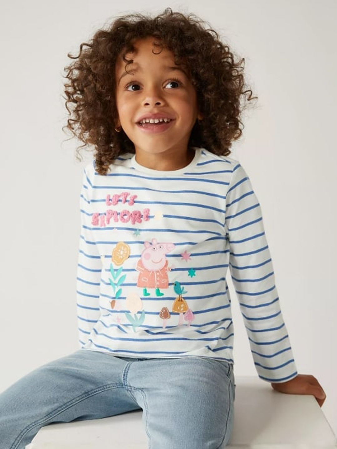 

Marks & Spencer Girls White Printed Pure Cotton Maxi Top