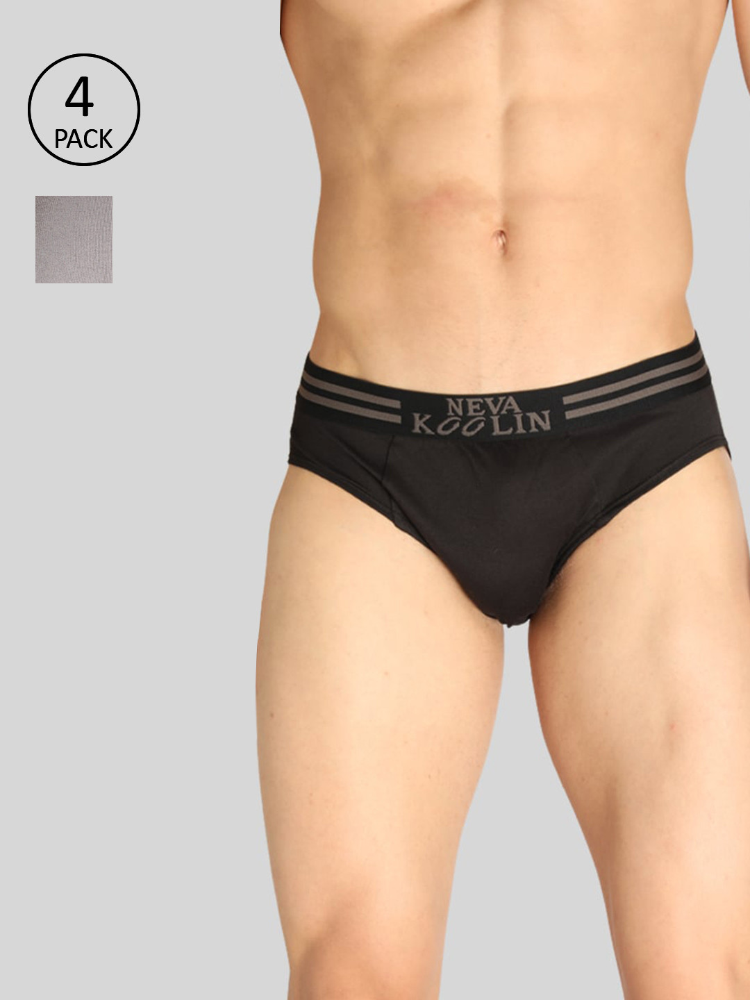

NEVA Men Pack of 4 Briefs, Brown