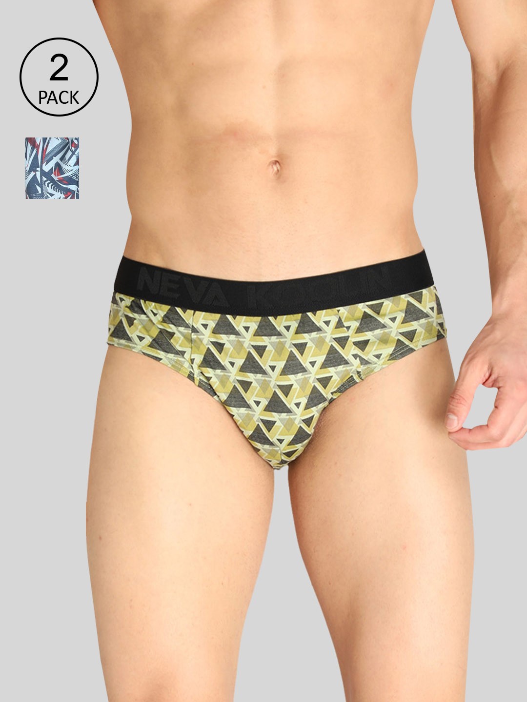 

NEVA Men Pack Of 2 Briefs, Yellow