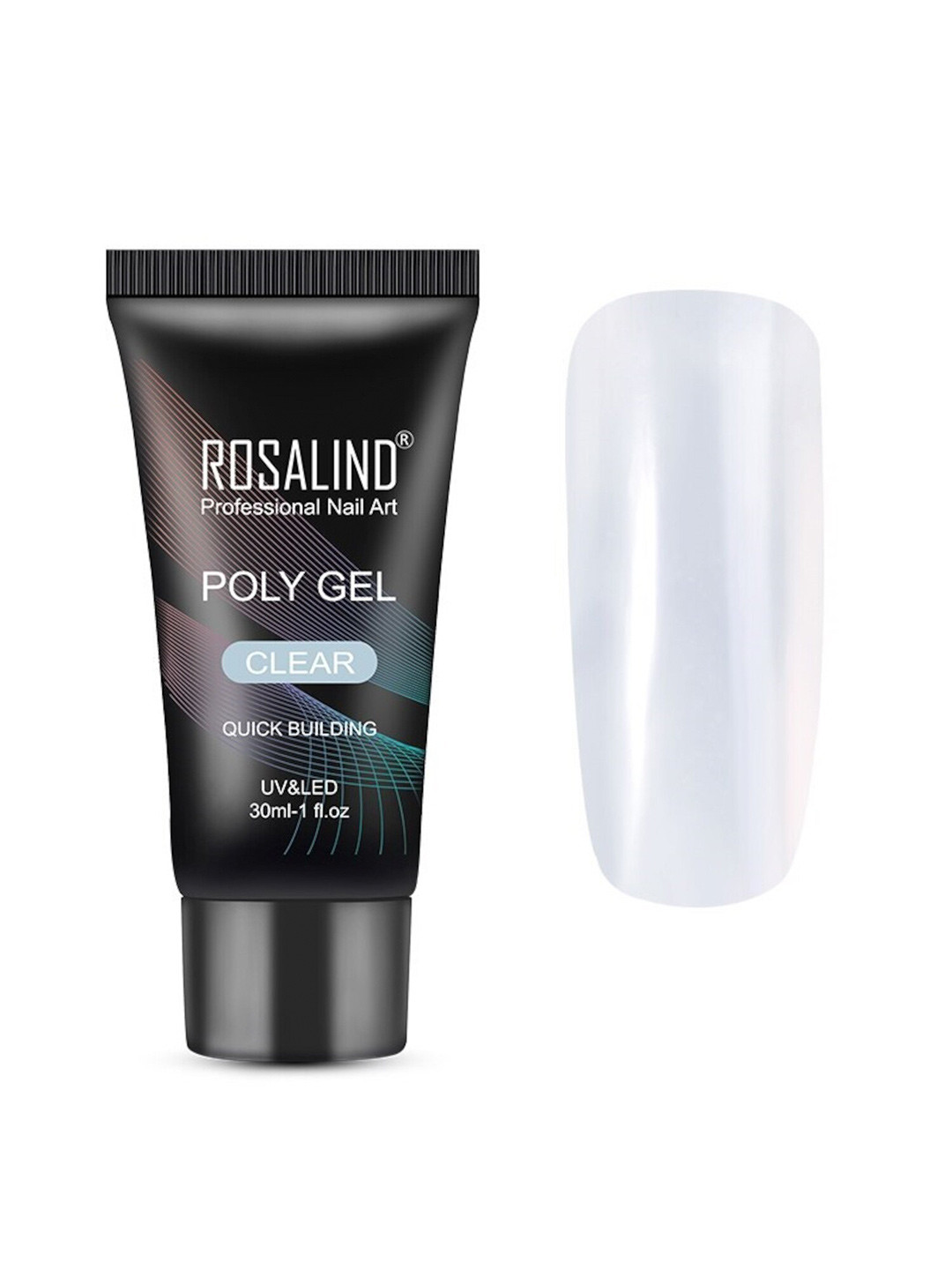 

Poly Gel Quick Building Professional Nail Art Polish 30 ml - Clear 02, Transparent