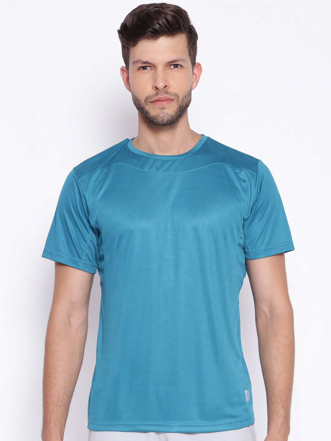 

UNPAR Men Blue Solid T-shirt