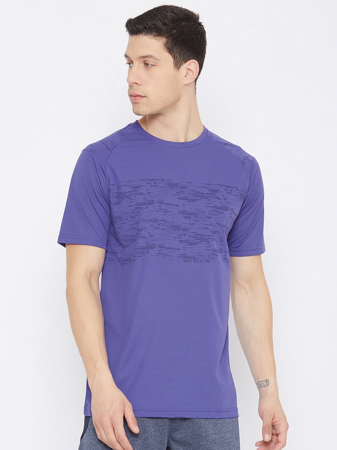 

UNPAR Men Blue Printed T-shirt