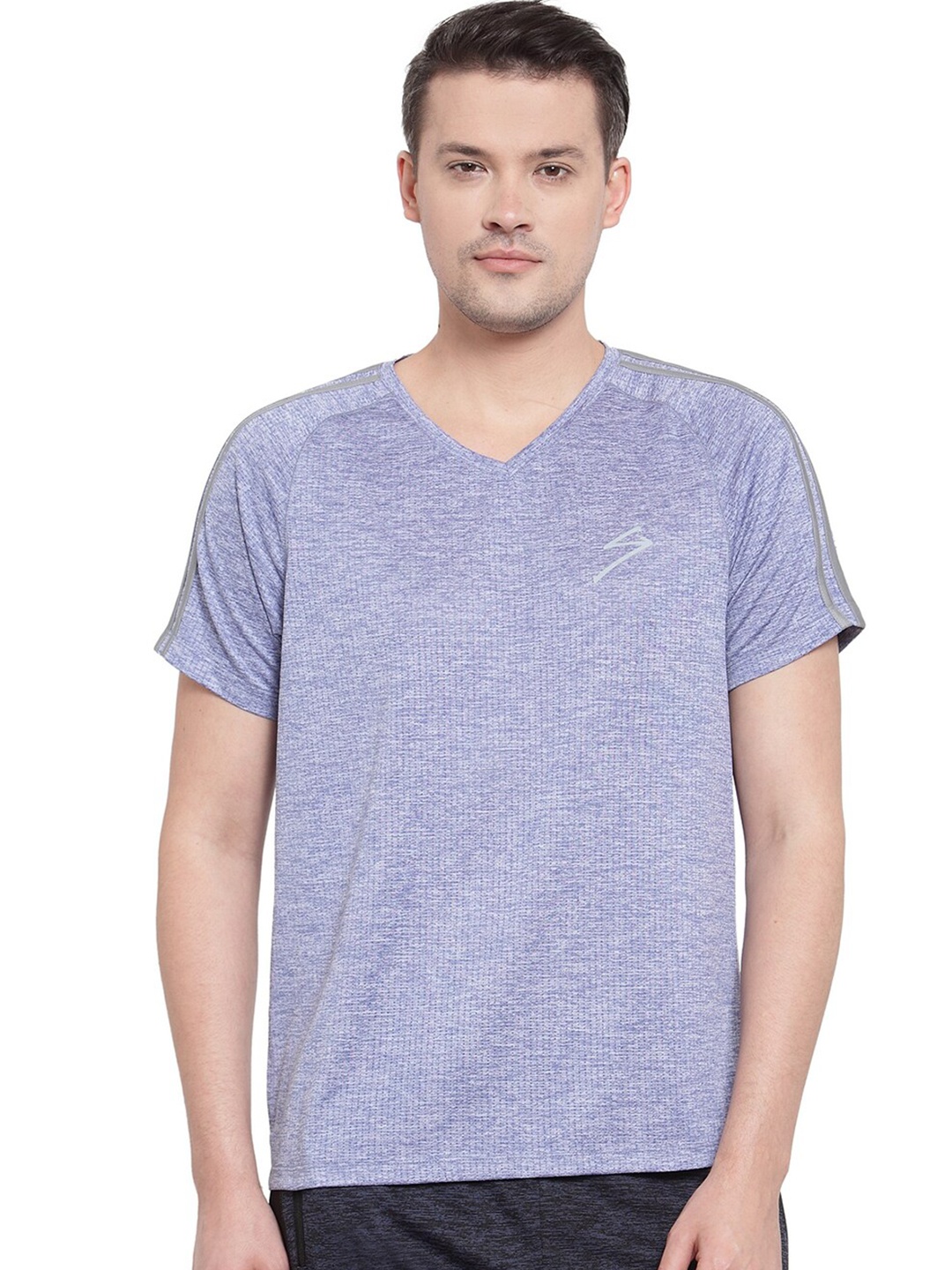 

UNPAR Men Grey V-Neck T-shirt