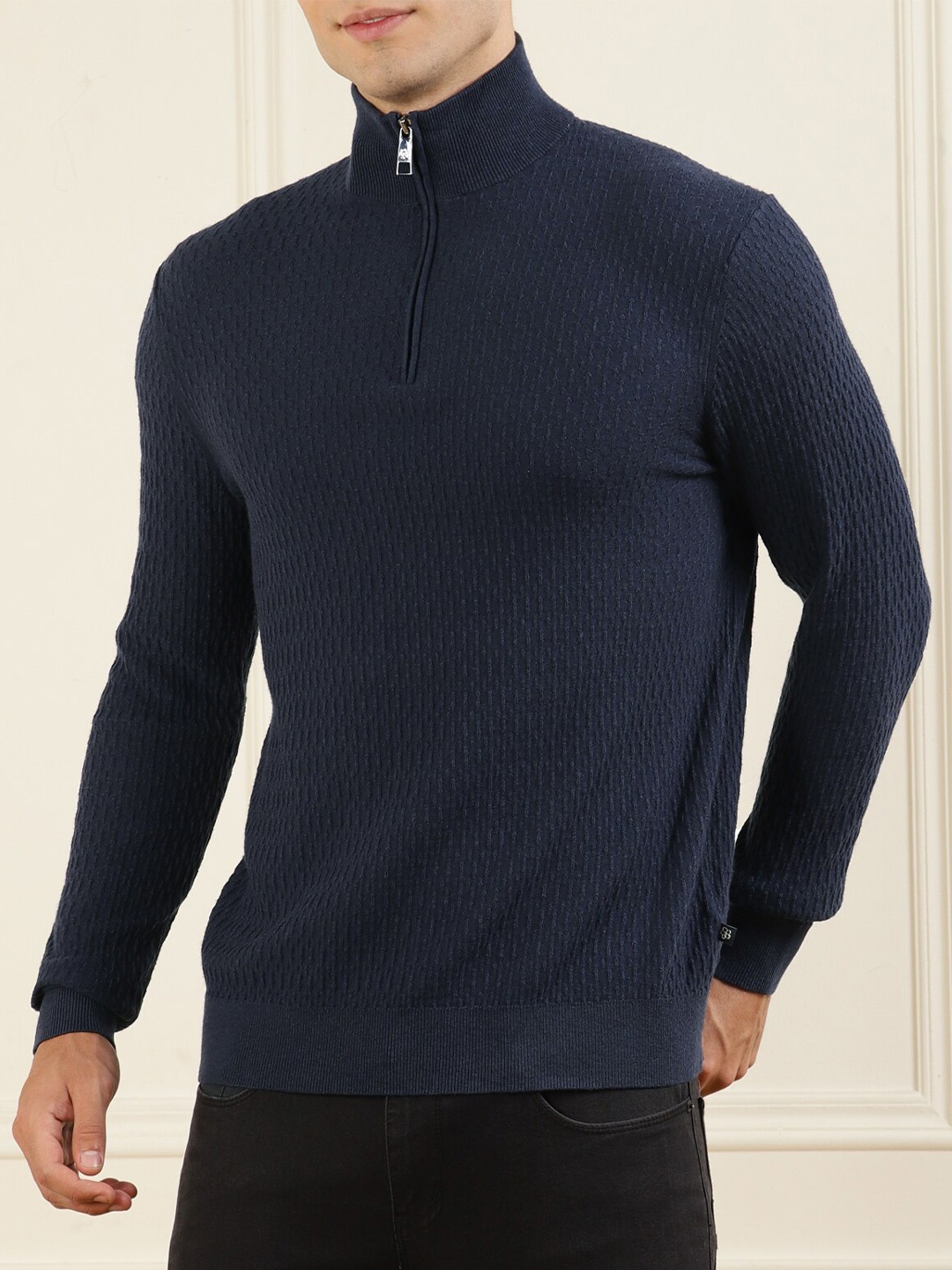 

Ted Baker Men Navy Blue Pullover