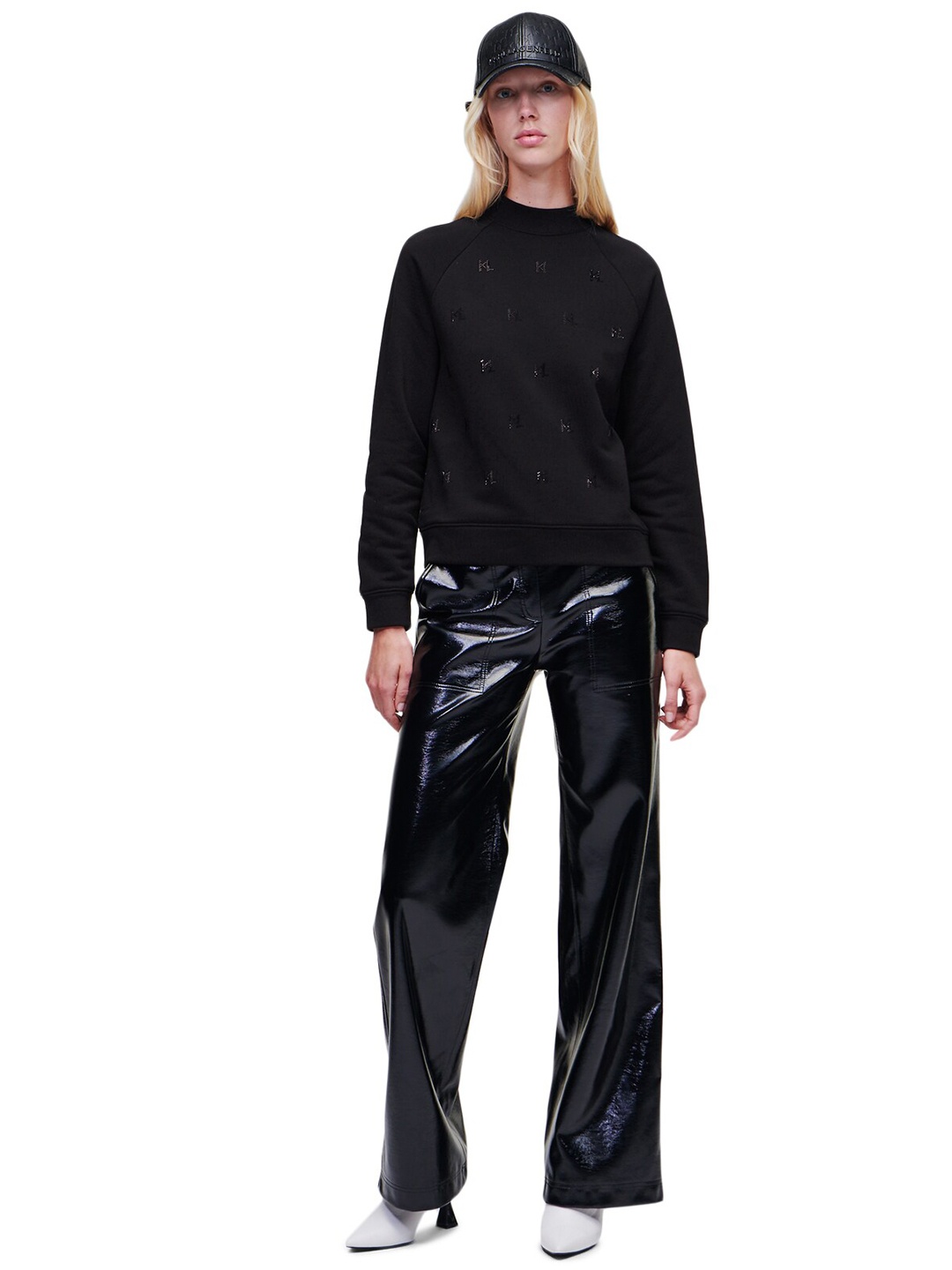 

Karl Lagerfeld Women Black Printed Sweatshirt