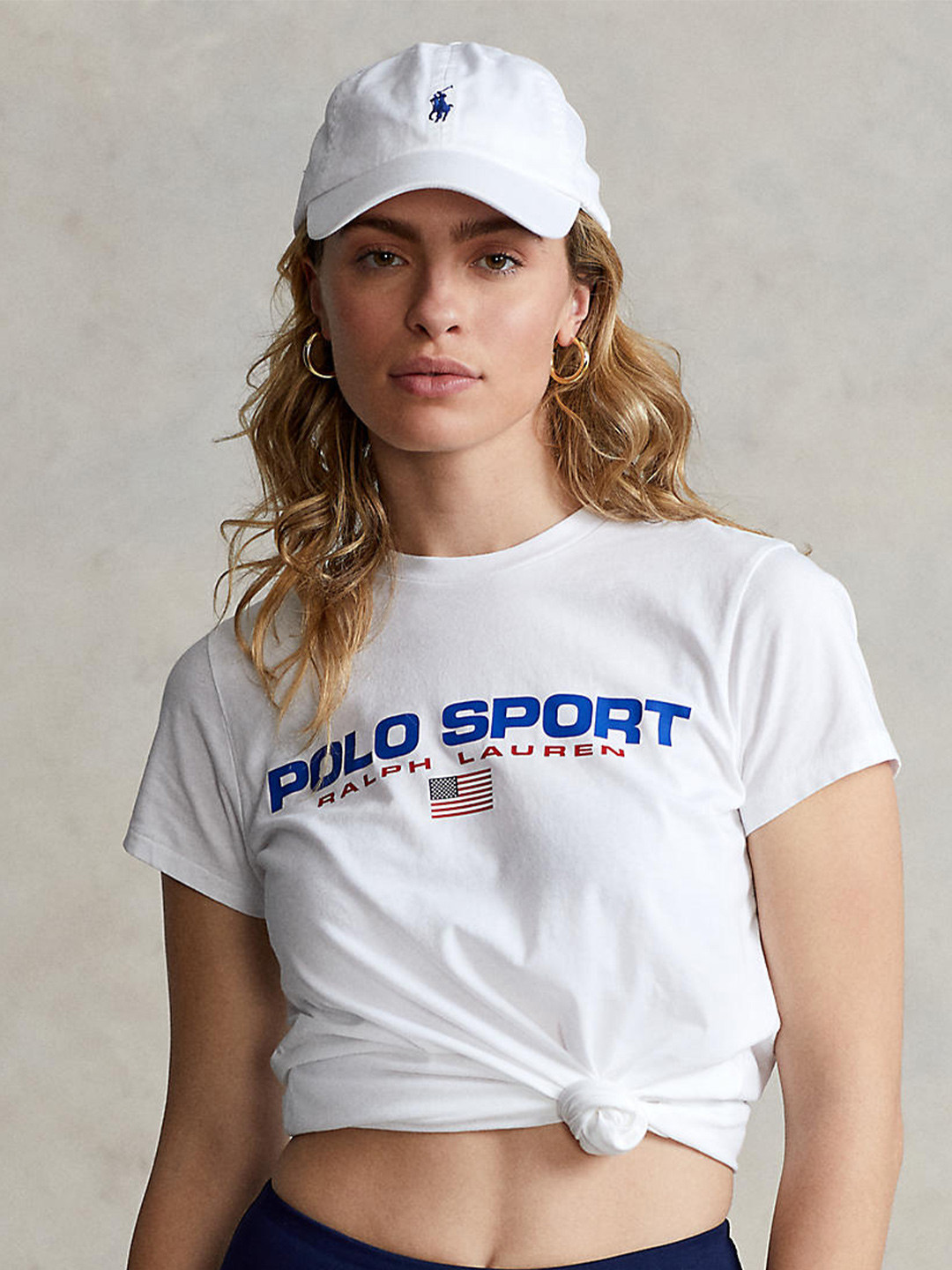 

Polo Ralph Lauren Women White Printed Pure Cotton T-shirts