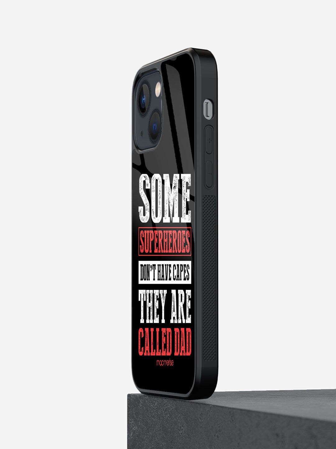 

macmerise Black & White Printed They Are Called Superhero iPhone 13 Mini Back Case