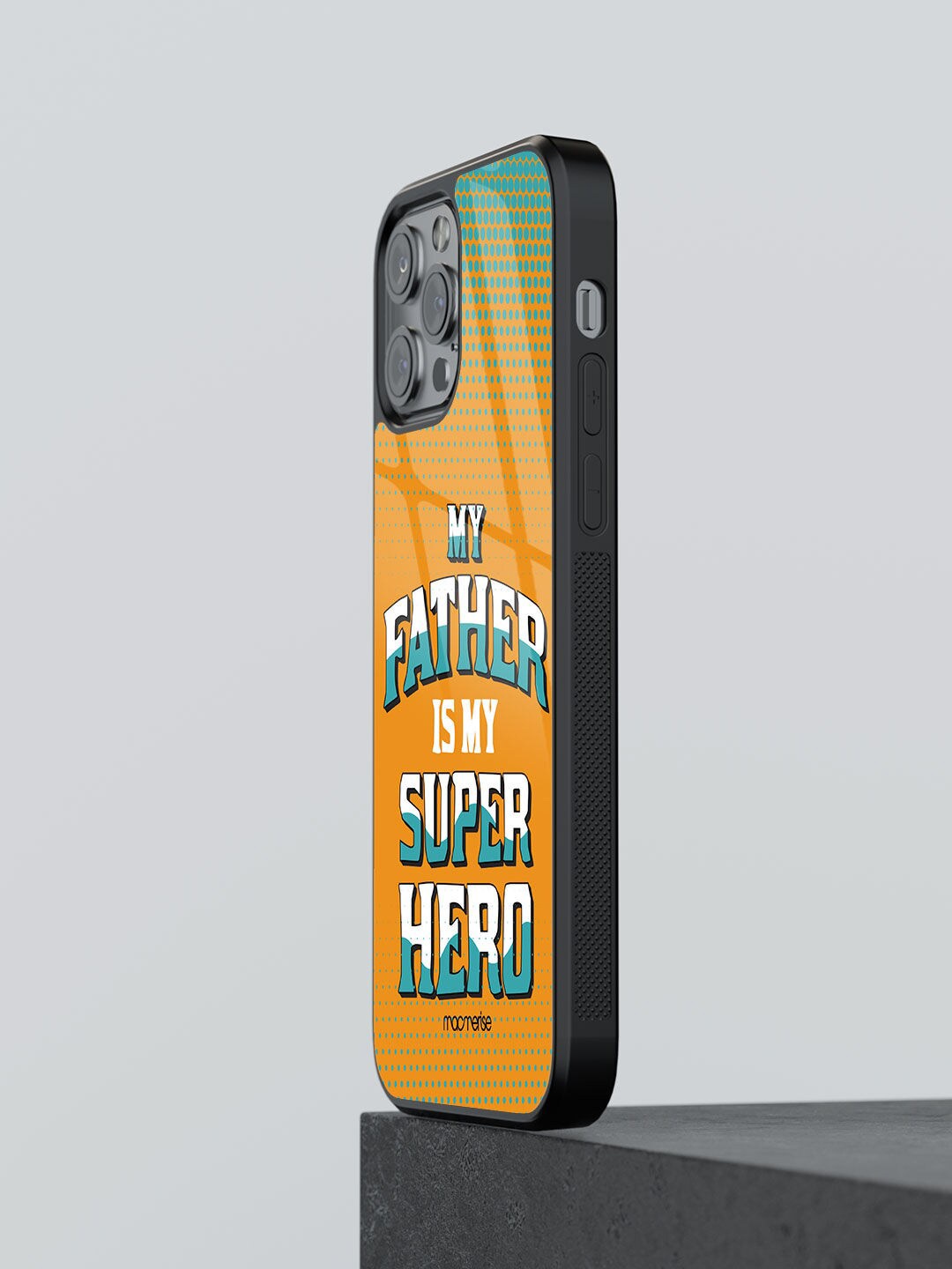 

macmerise Yellow & Blue My Father My Superhero Printed iPhone 12 Pro Phone Case