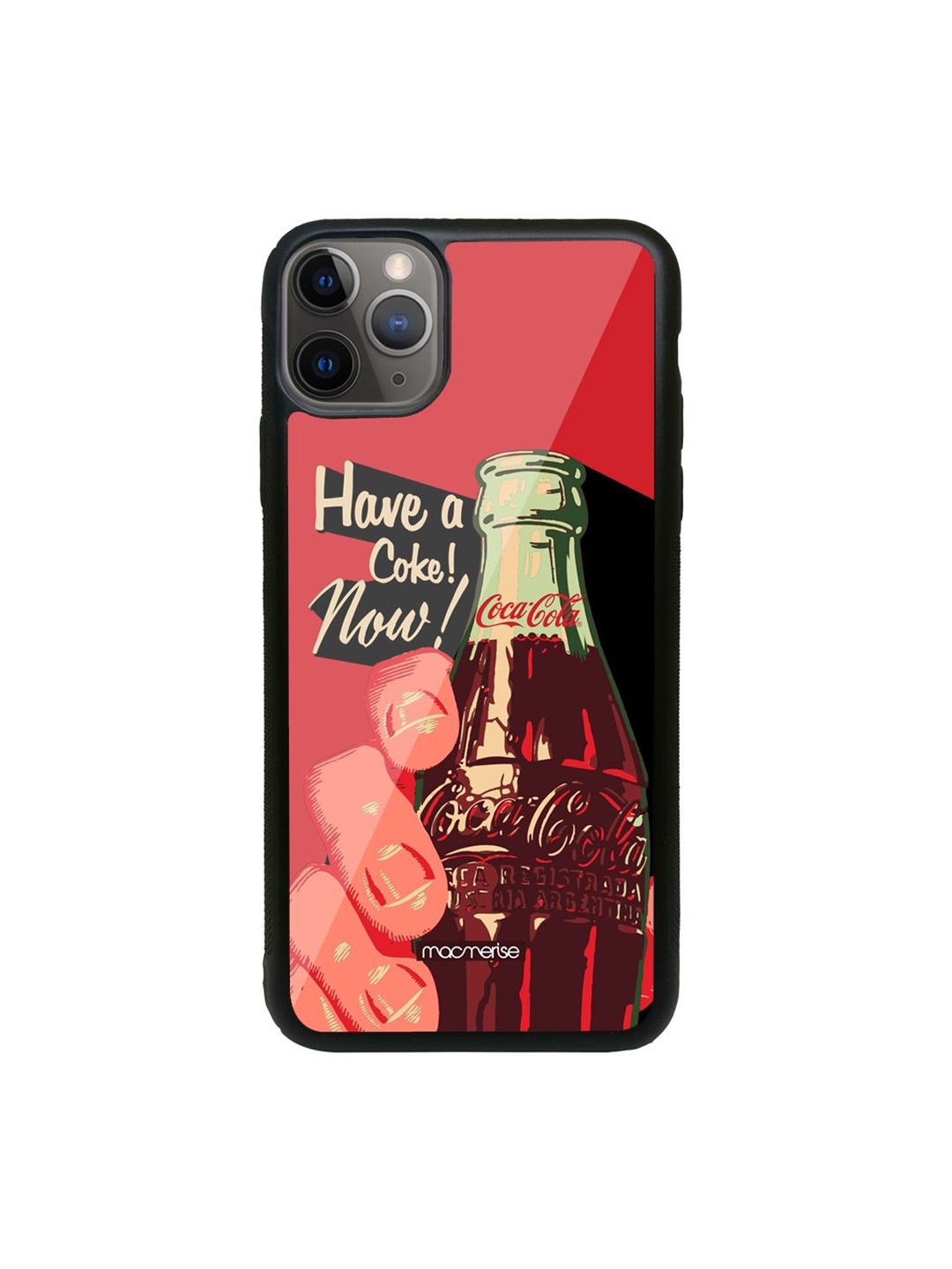 

macmerise Red Printed Have A Coke Now Glass iPhone 11 Pro Max Back Case