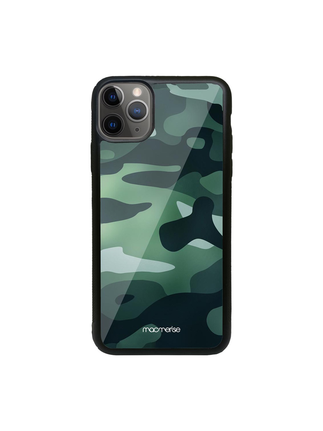 

Macmerise Green Printed Camo Viridian Green Glass iPhone 11 Pro Max Back Case