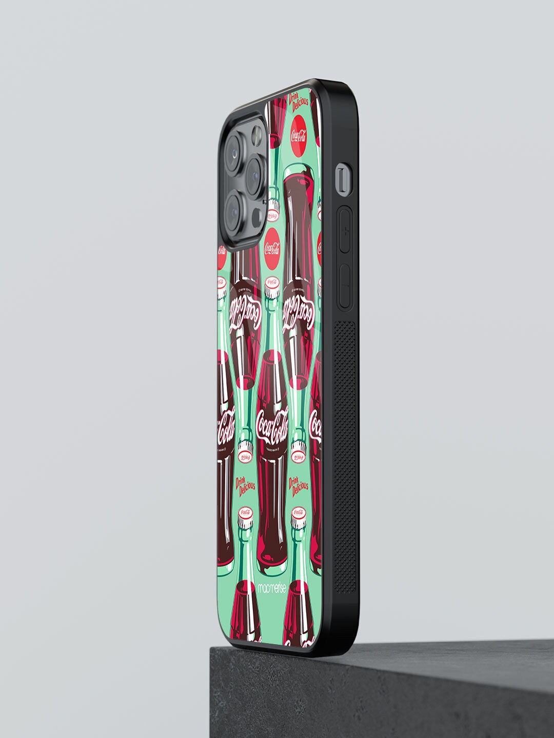 

Macmerise Green & Red Printed Relive Happiness iPhone 12 Pro Max Glass Phone Back Case
