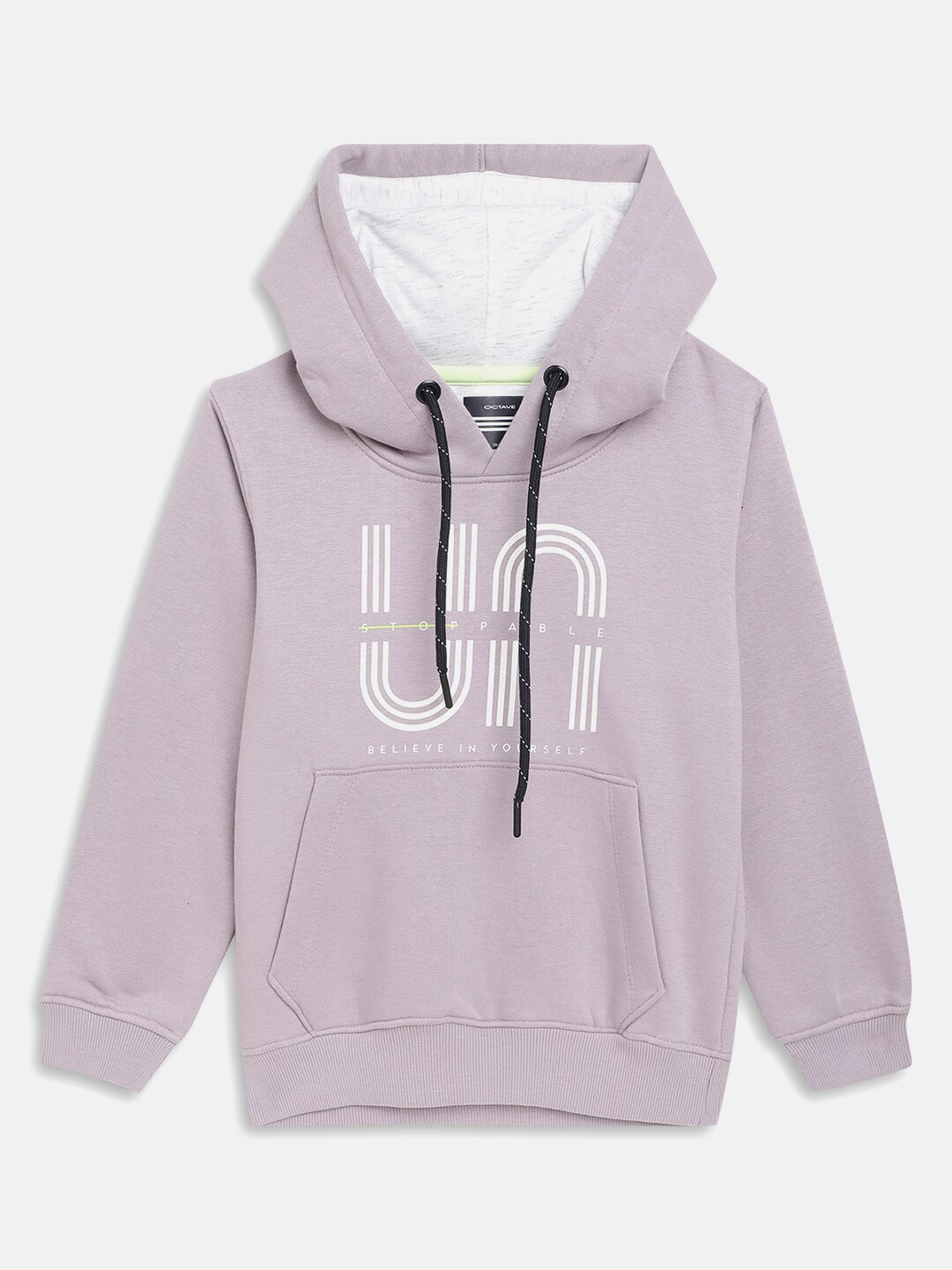 

Octave Boys Lavender Printed Hooded Sweatshirt