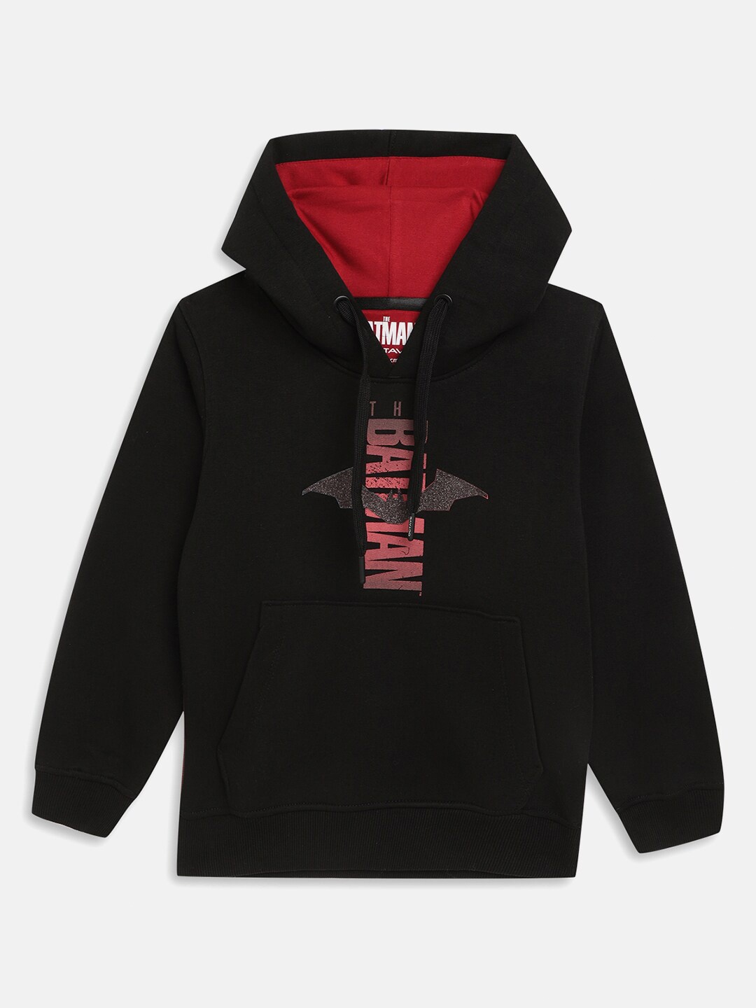 

Octave Boys Black Printed Hooded Sweatshirt