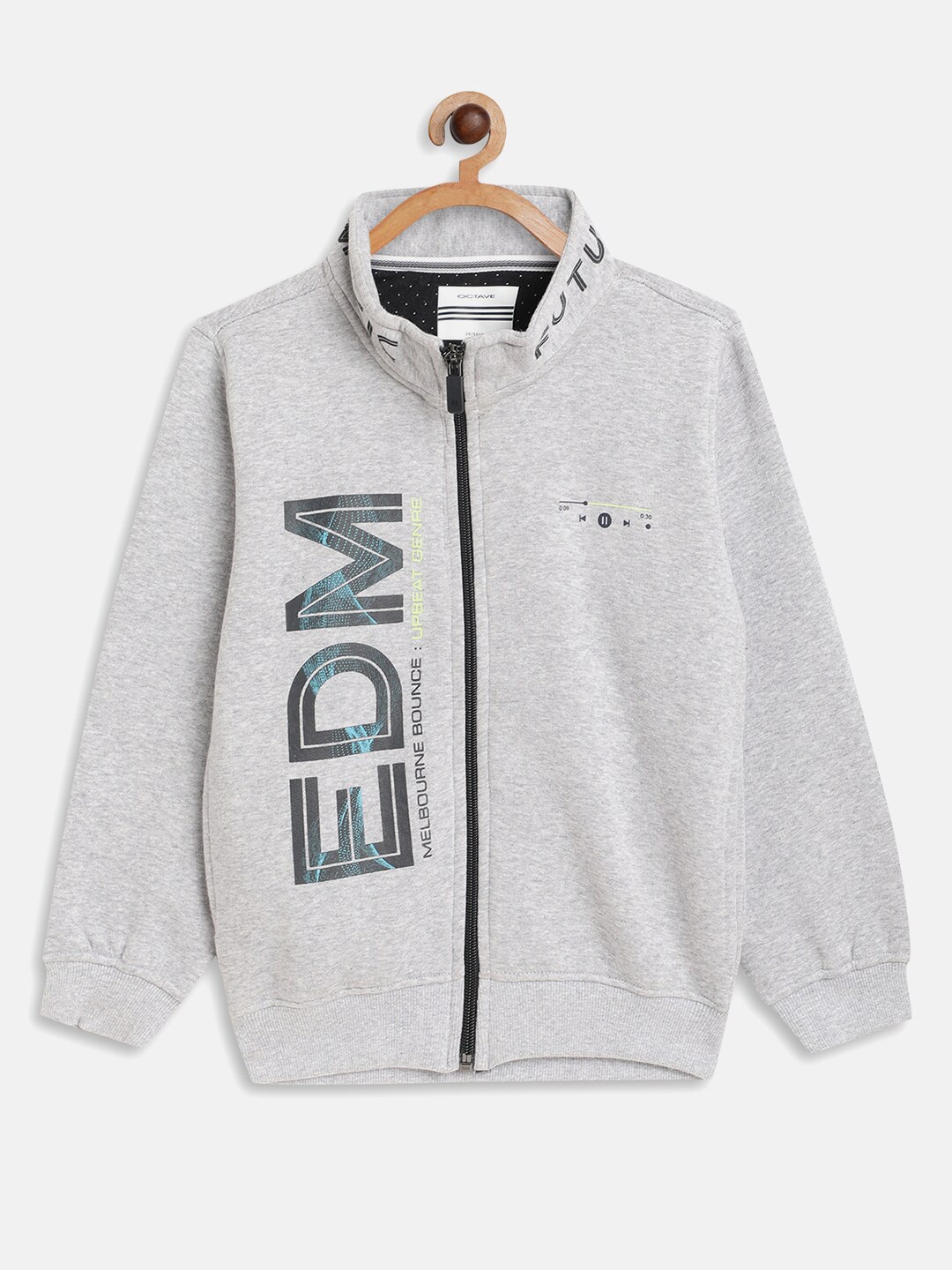 

Octave Boys Grey Printed Sweatshirt