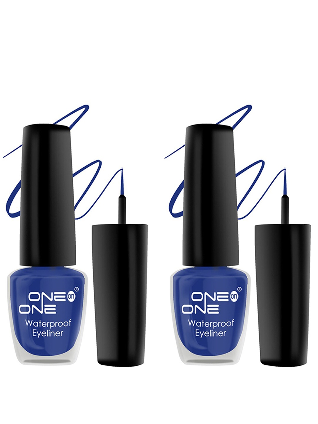 

ONE on ONE Set of 2 Waterproof Long Lasting Smudge-Proof Eyeliner 5 ml each - Blue