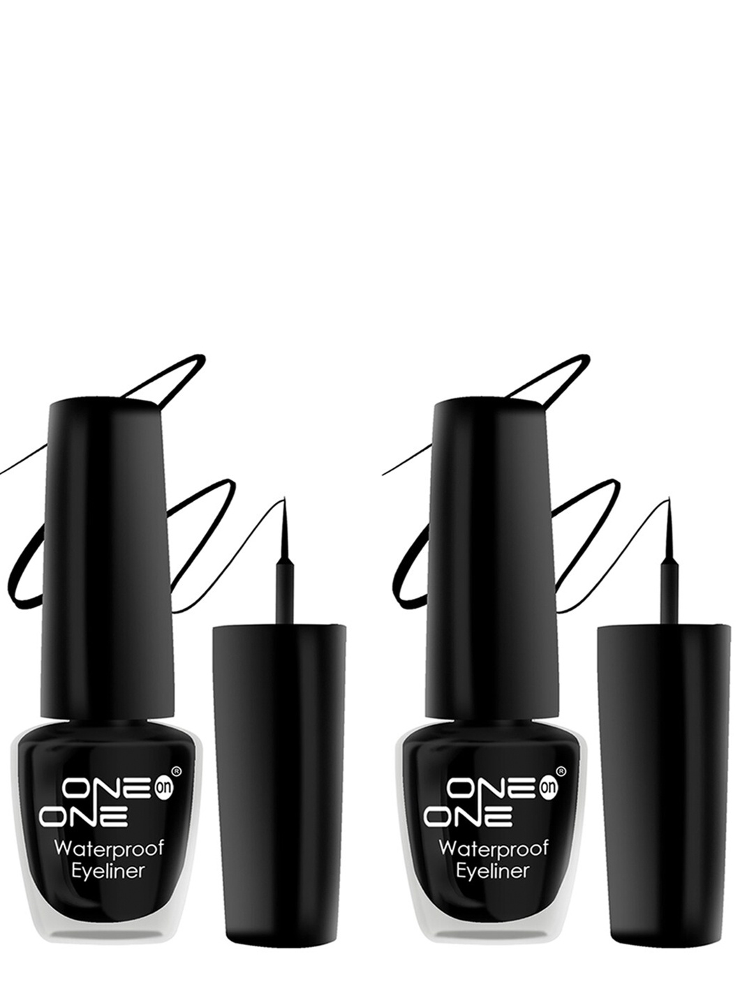 

ONE on ONE Set of 2 Waterproof Long Lasting Smudge-Proof Eyeliner 5 ml each - Black