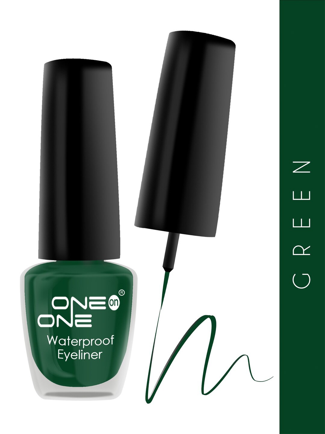 

ONE on ONE Set of 2 Waterproof Long Lasting Smudge-Proof Eyeliner 5 ml each - Green