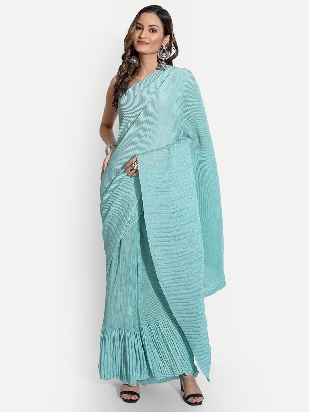 

TORONFRAS Blue Art Silk Saree