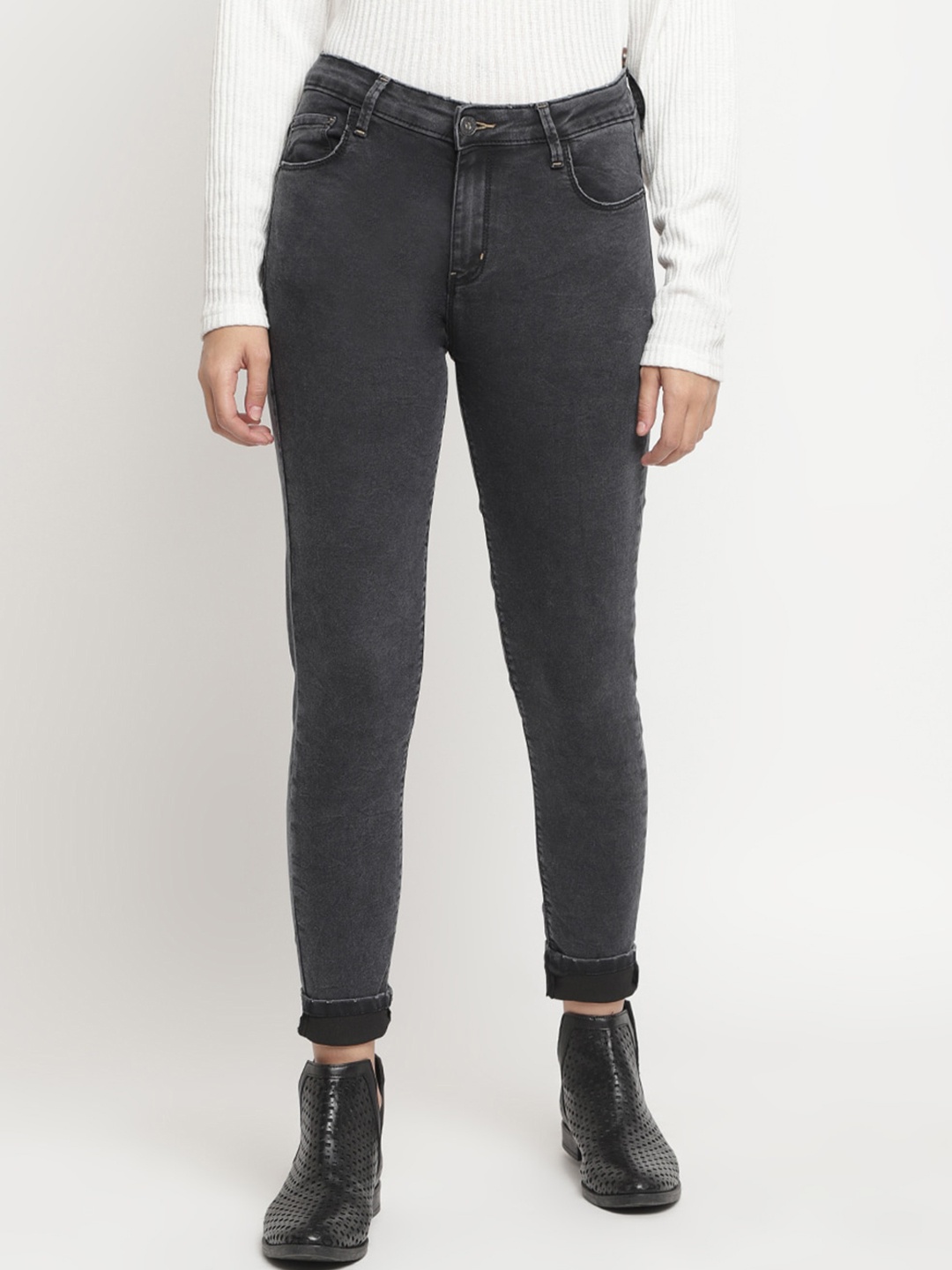 

Belliskey Women Charcoal Slim Fit Stretchable Jeans