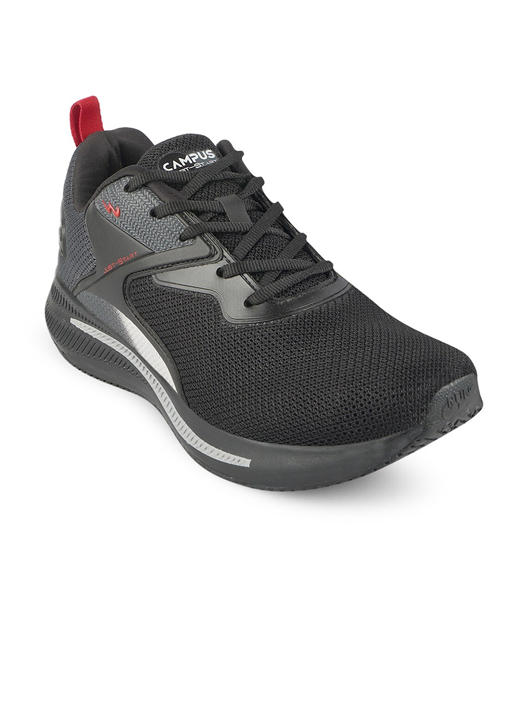 

Campus Men Mesh Running Shoes, Black