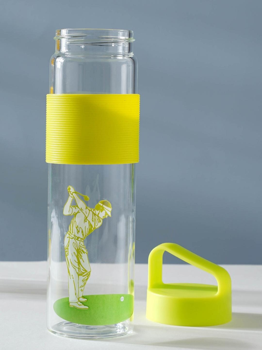 

Nestasia Transparent Printed Glass Water Bottle