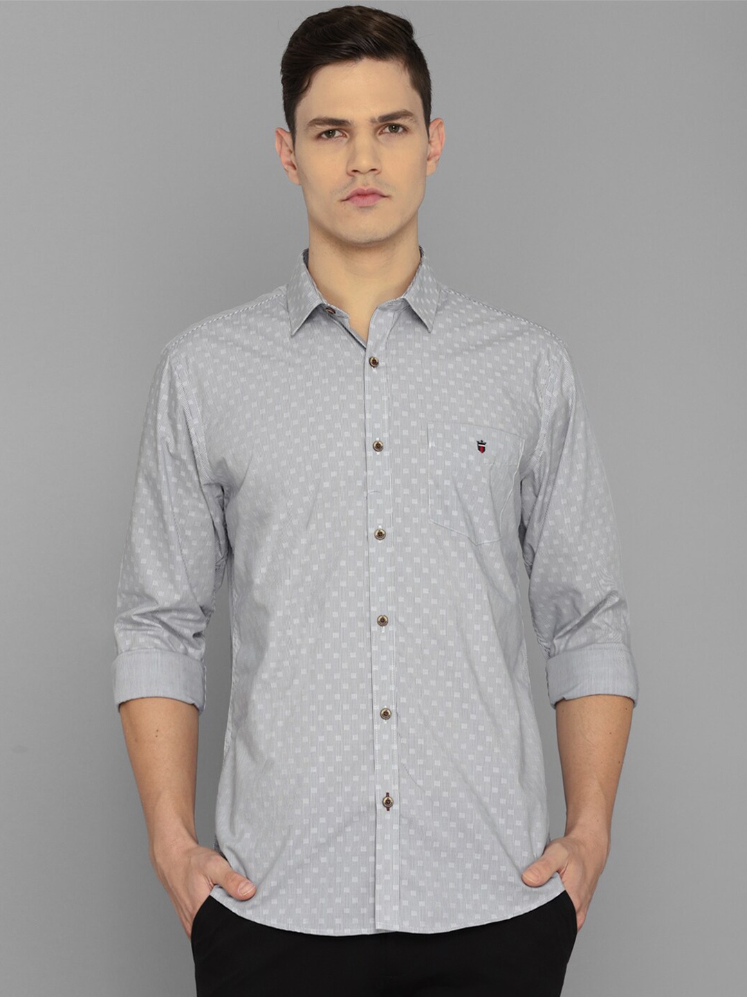 

Louis Philippe Sport Men Grey Slim Fit Casual Shirt