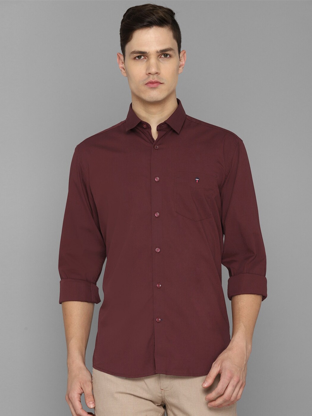 

Louis Philippe Sport Men Maroon Slim Fit Casual Shirt