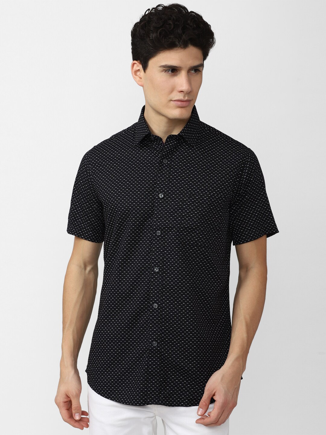 

Van Heusen Sport Men Slim Fit Printed Pure Cotton Casual Shirt, Grey