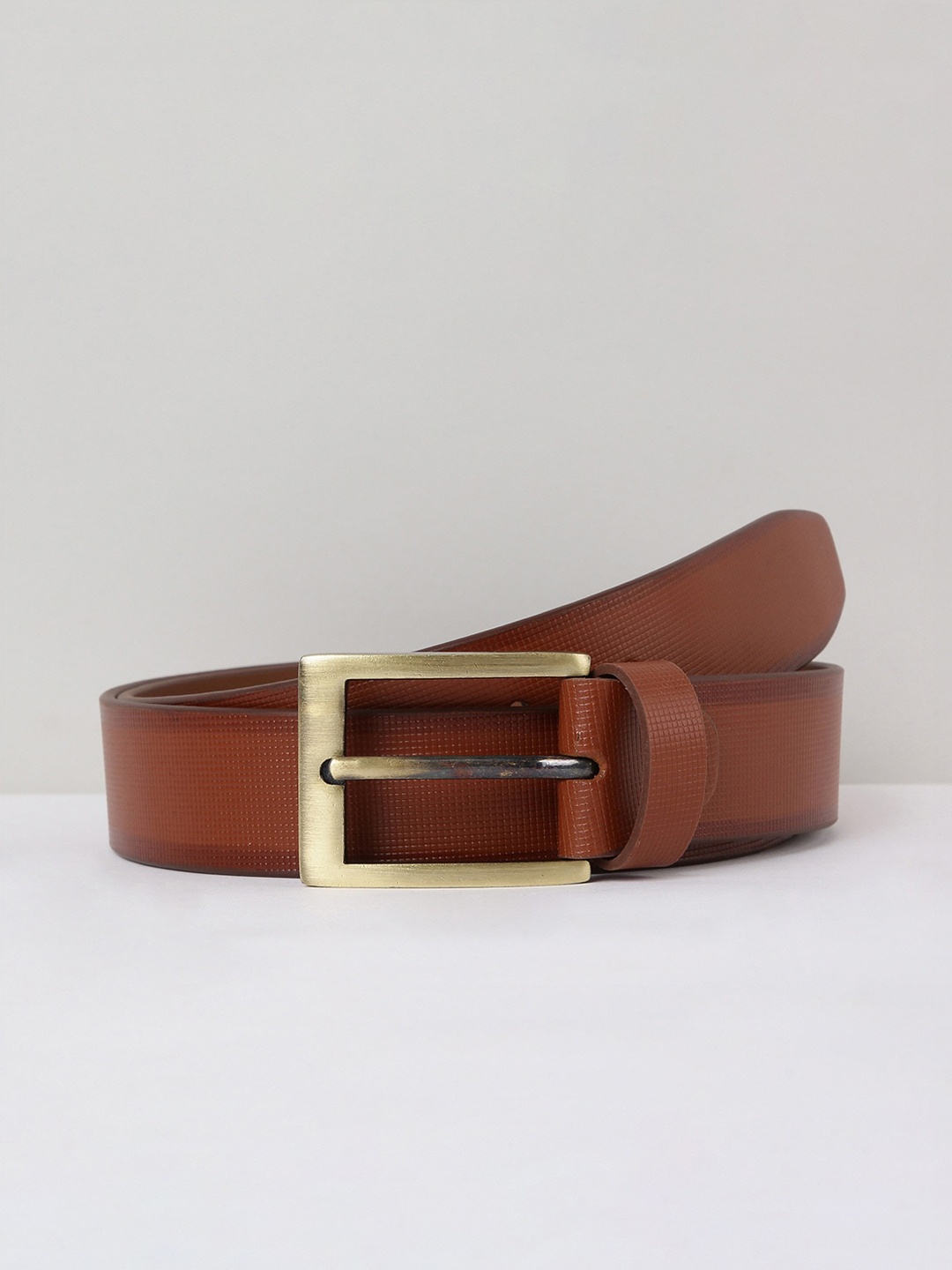 

max Men Leather Formal Belt, Brown