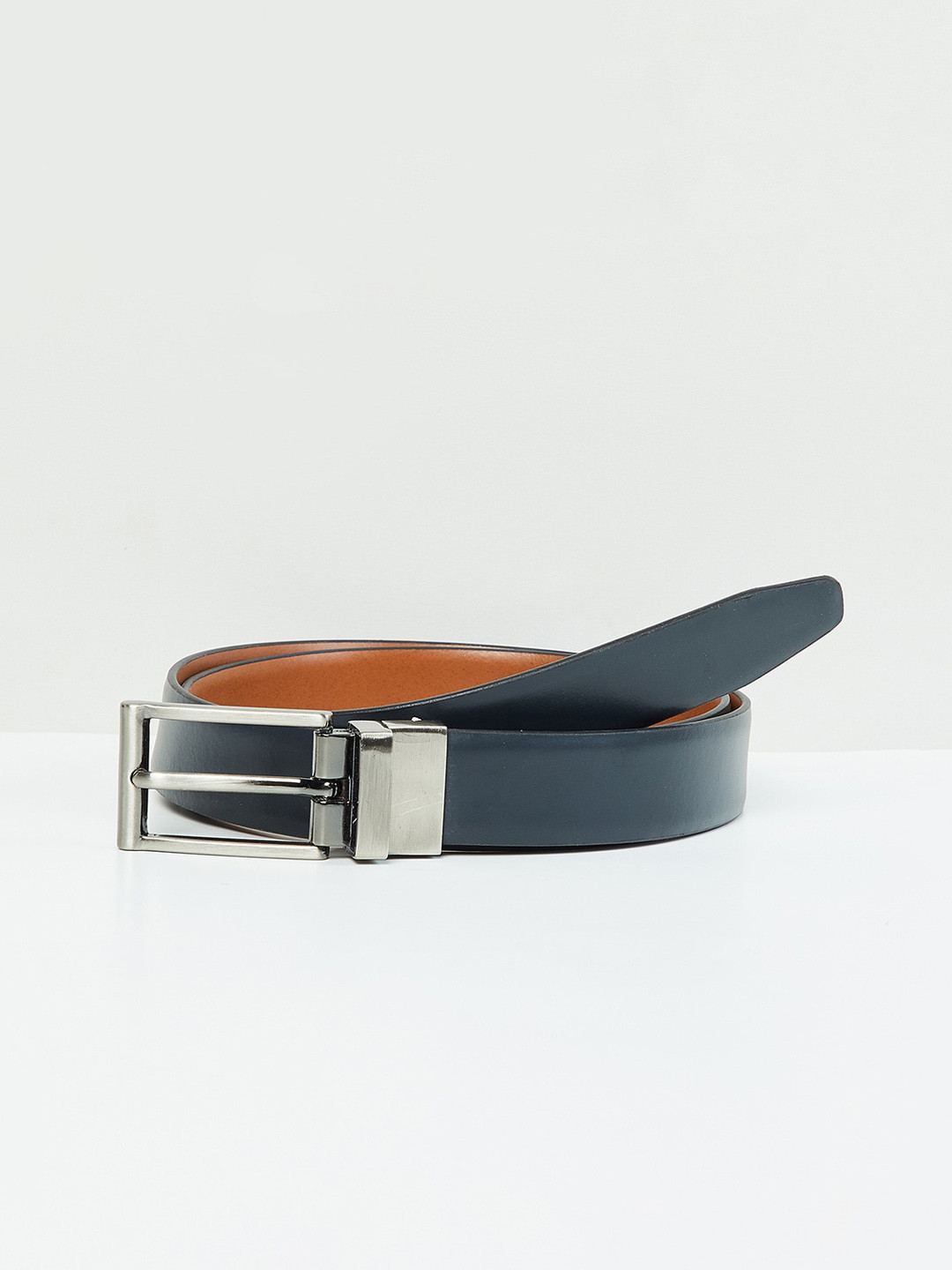 

max Men Tan Leather Belt