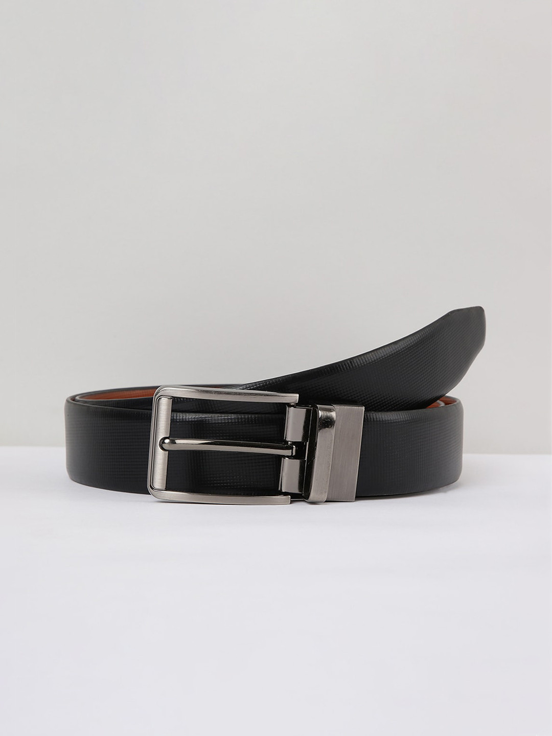 

max Men Leather Formal Reversible Belt, Tan