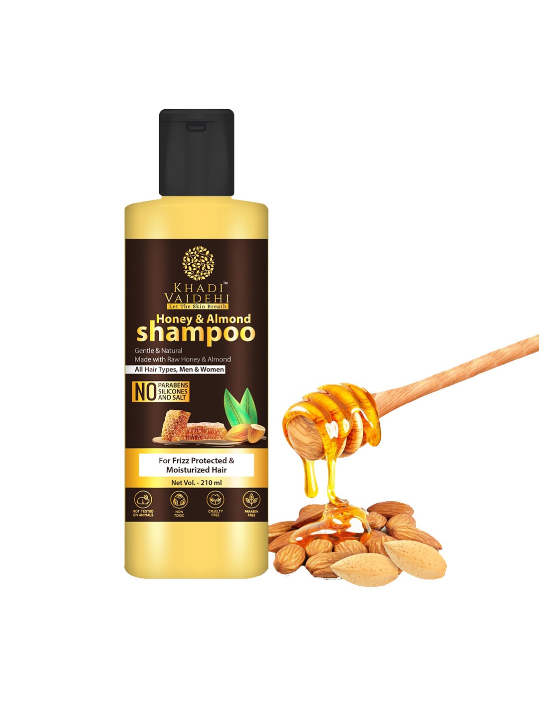 

Khadi Vaidehi Honey & Almond Shampoo 210ml, Na