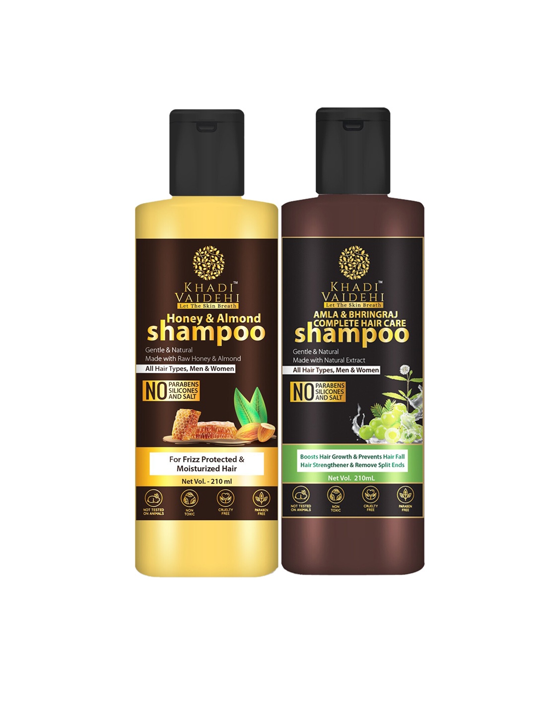 

Khadi Vaidehi Set Of 2 Shampoo- 420 ml, Multi