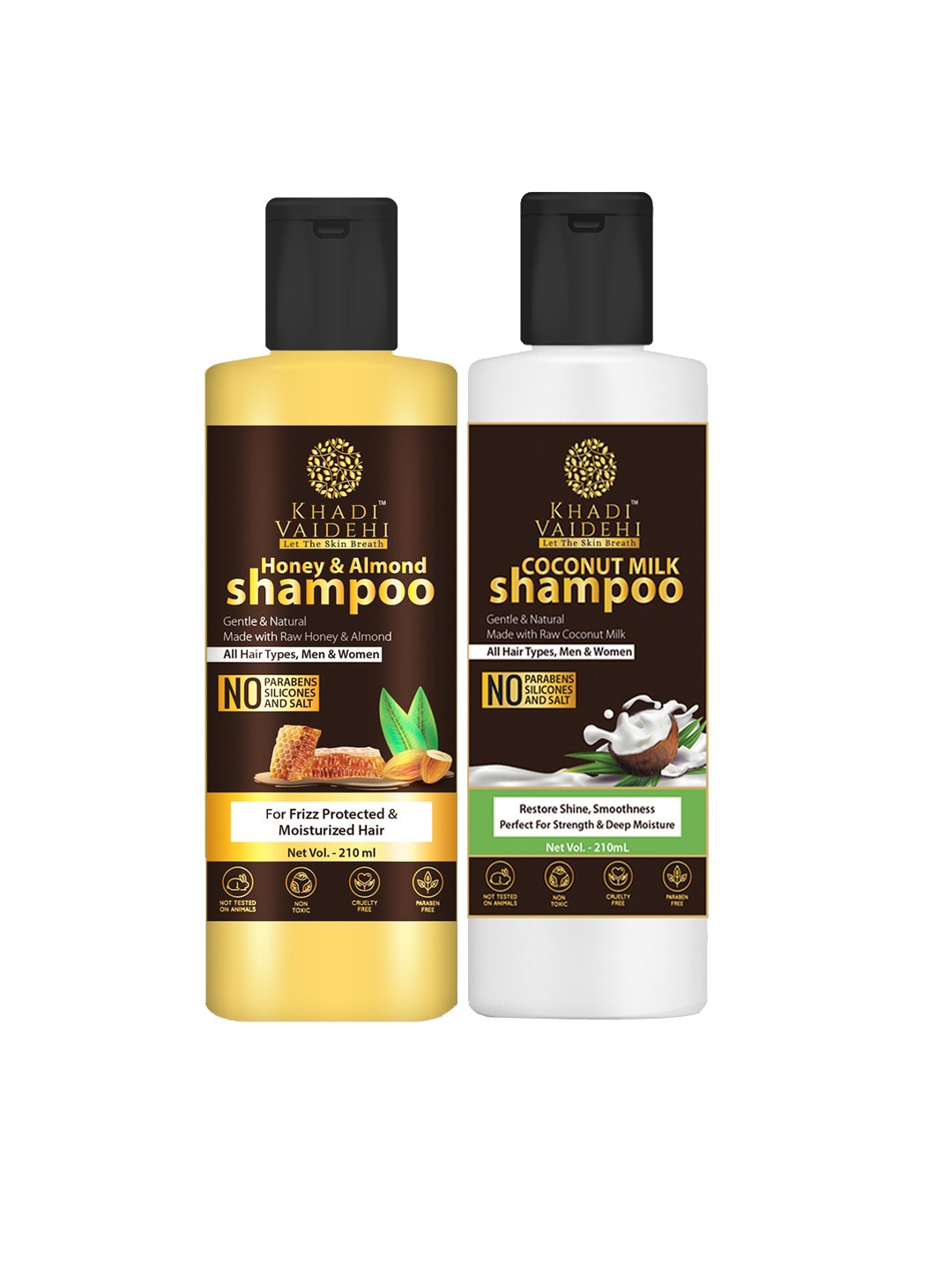 

Khadi Vaidehi Set Of 2 Shampoo 420ml, Brown