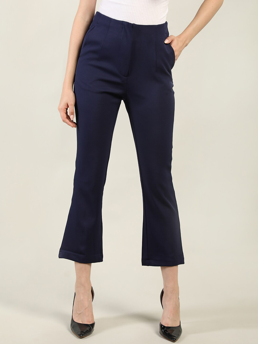 

Dlanxa Women Navy Blue Trousers