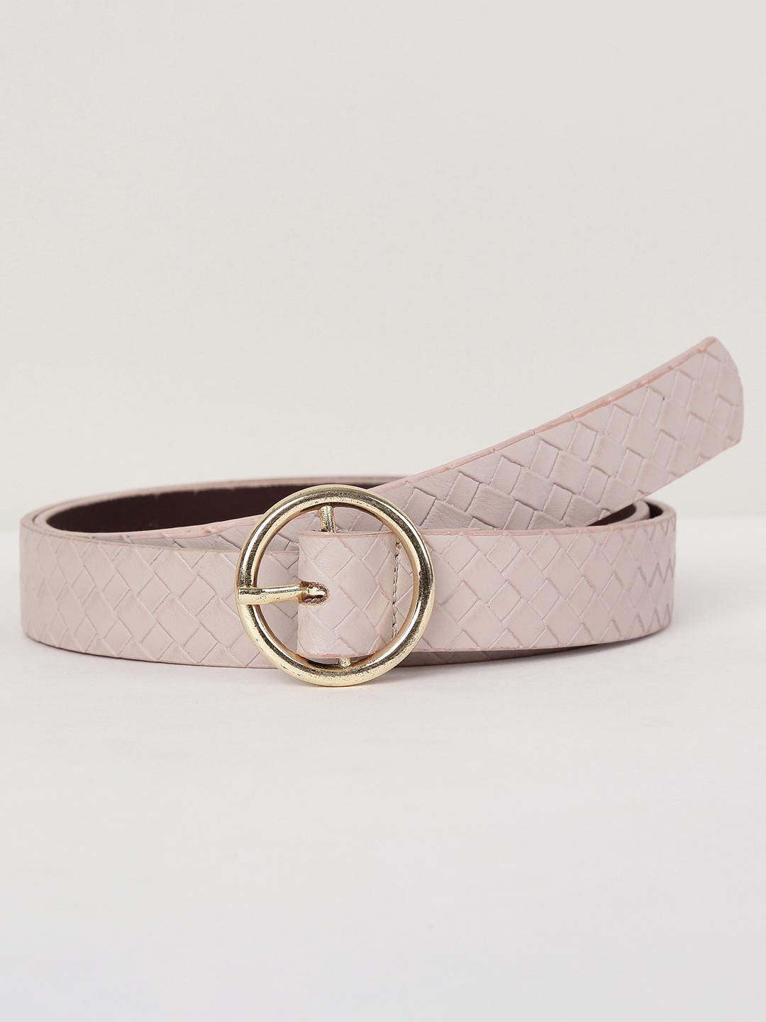 

max Women Textured PU Belt, Pink